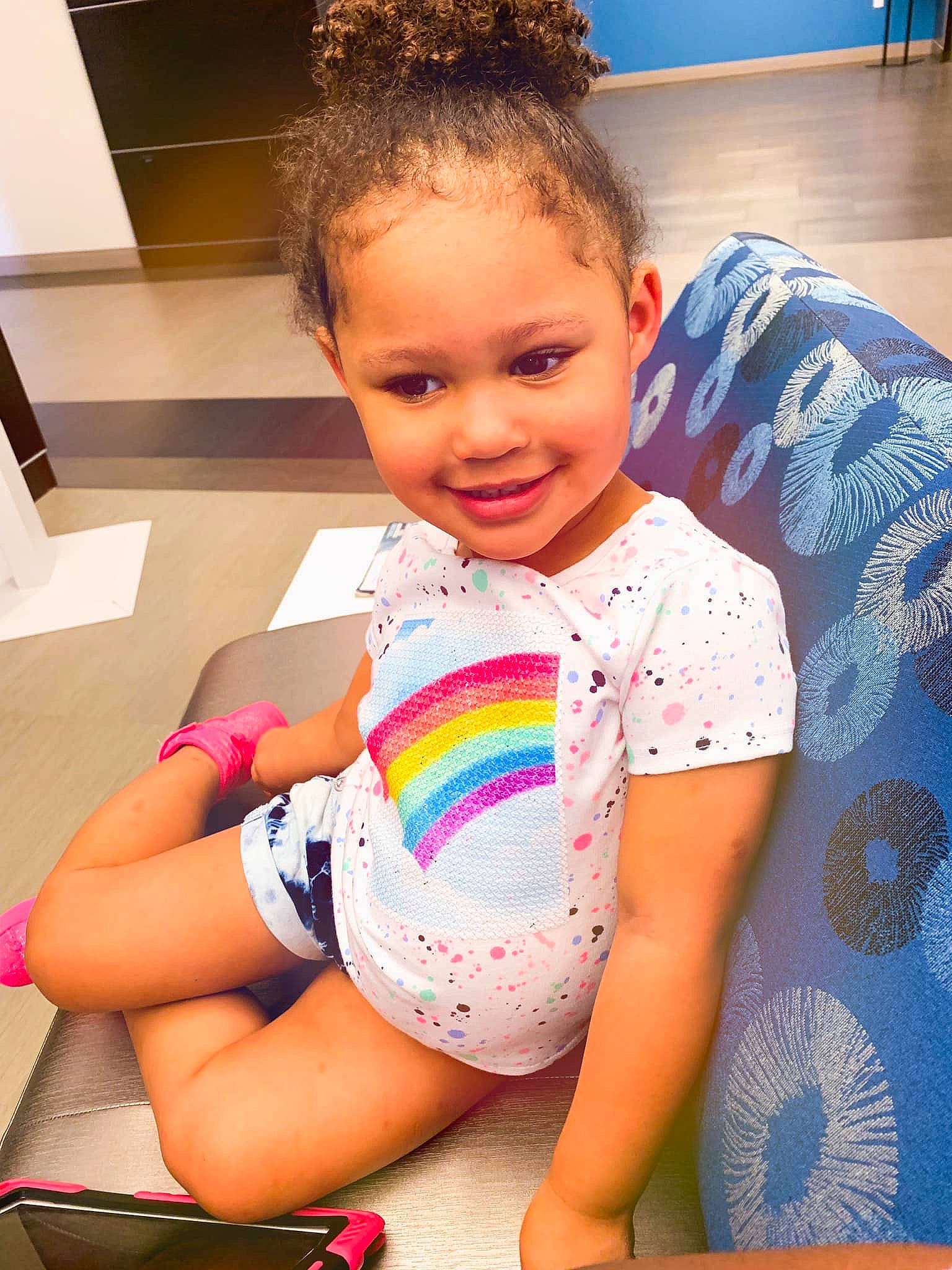 Khalia joined the competition — help win amazing prizes! abdomen, arm, baby, baby_toddler_clothing, cheek, child, ear, finger, hair, hairstyle, head, human_leg, joint, joy, leg, neck, person, play, sitting, skin