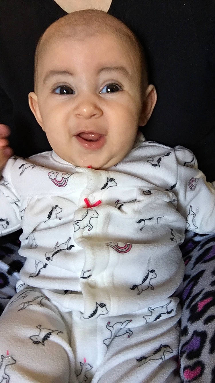 Everleigh joined the competition — help win amazing prizes! baby, beauty, cheek, child, chin, eye, face, facial_expression, forehead, gesture, happy, head, iris, lip, mouth, nose, outerwear, person, skin, smile