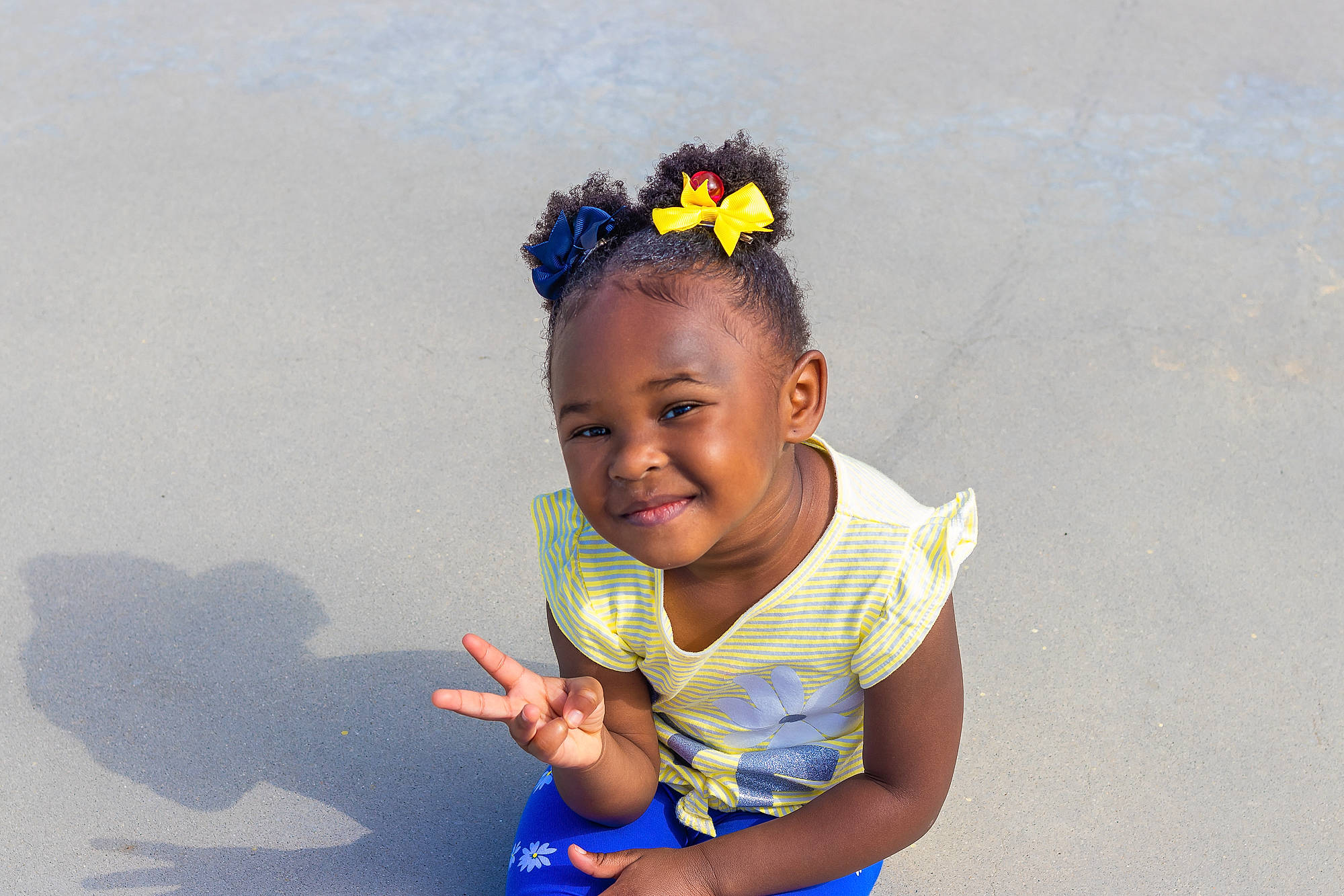 Jessica joined the competition — help win amazing prizes! child, fashion_accessory, fun, hair_accessory, hairstyle, happy, headband, headgear, headpiece, joy, person, play, skin, smile, toddler, vacation, yellow