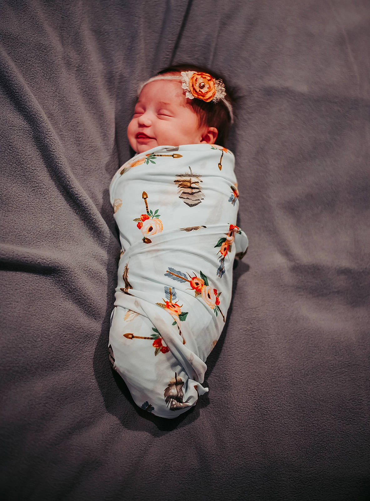 Mercedes is registered to the contest to win money with this photo: baby, baby_products, baby_toddler_clothing, cheek, comfort, eye, face, fashion_design, flash_photography, flooring, hat, infant_bodysuit, linens, pattern, peach, person, photo_shoot, portrait_photography, sitting, sleeve