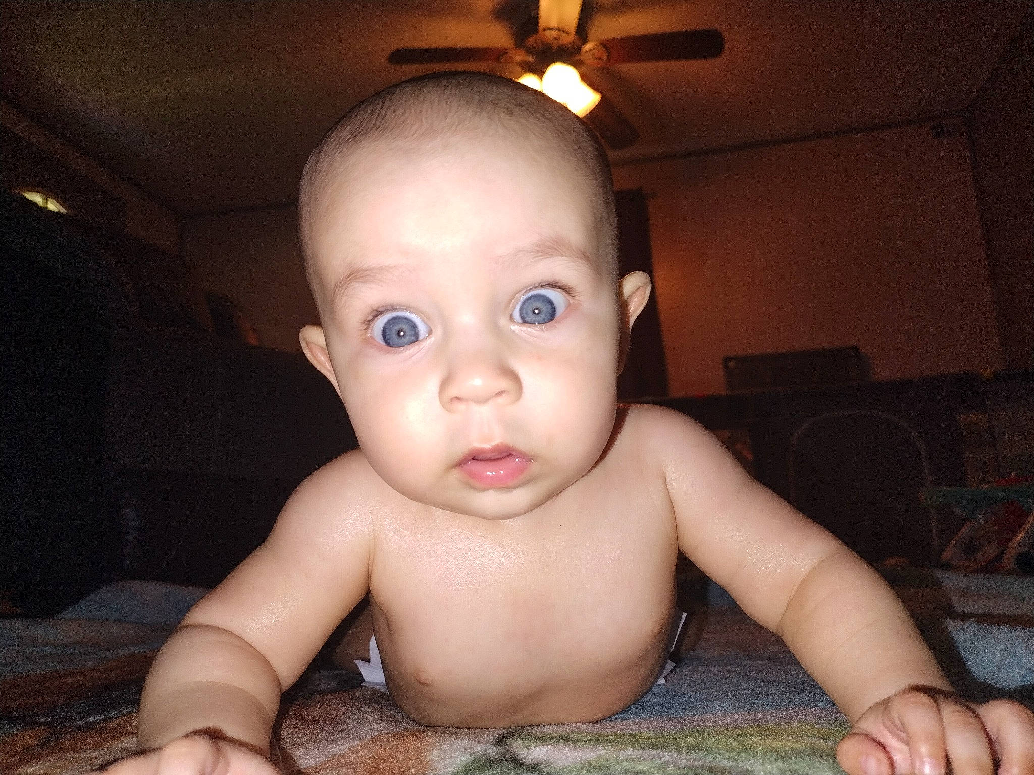 Jay joined the competition — help win amazing prizes! baby, ceiling_fan, cheek, chest, eyebrow, eyelash, flash_photography, flooring, forehead, fun, happy, home_appliance, iris, lip, mechanical_fan, nose, person, room, sitting, thumb