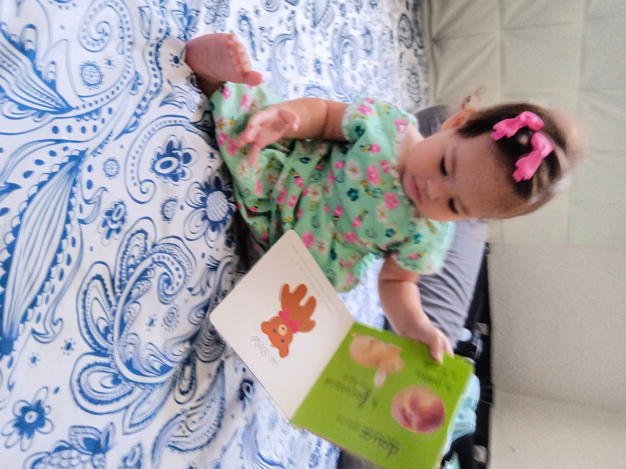 Lea joined the competition — help win amazing prizes! baby, baby_toddler_clothing, child, comfort, event, fun, happy, leisure, linens, pattern, person, play, room, sitting, sleeve, t_shirt, toddler, visual_arts