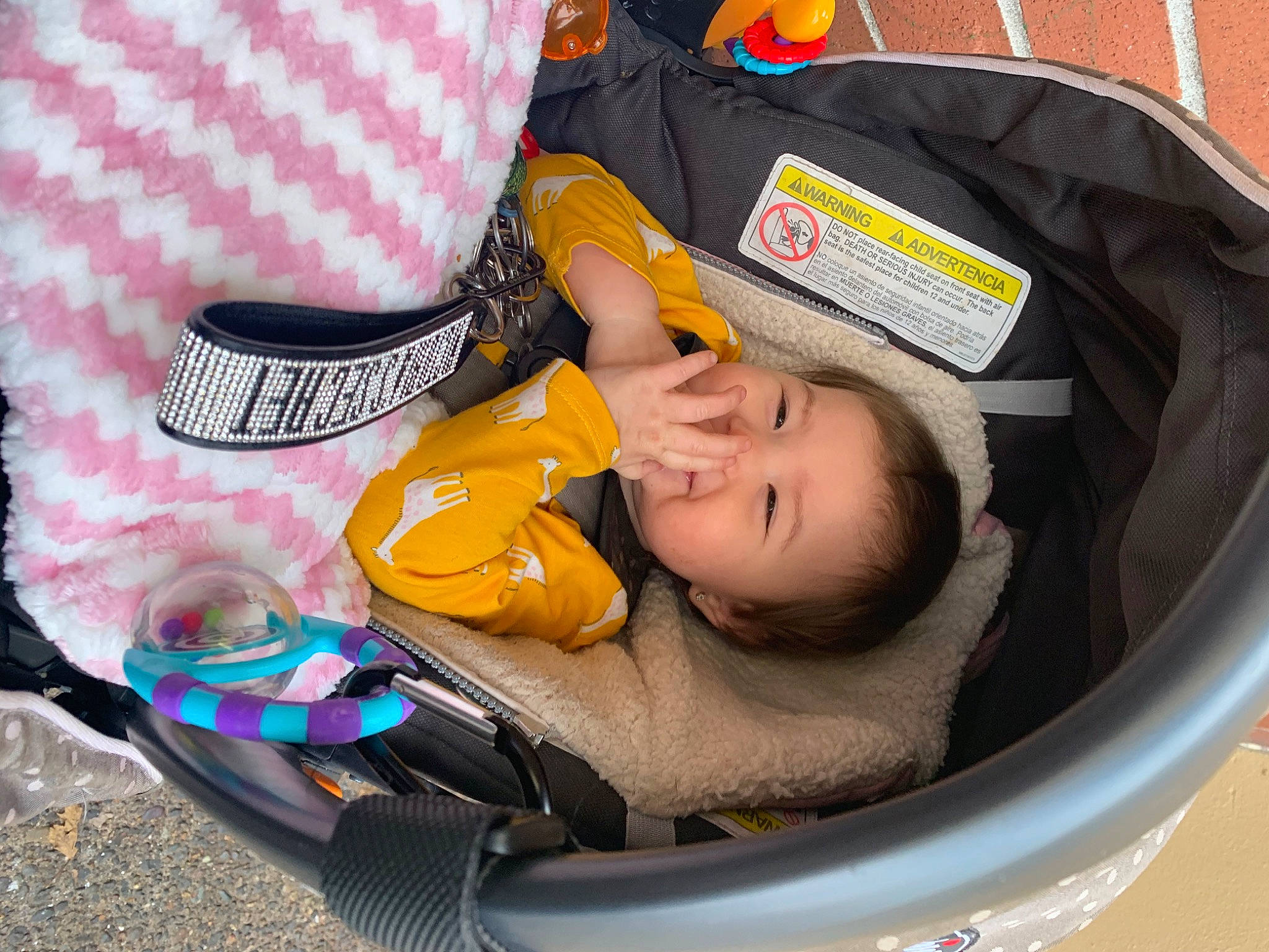 Lilli joined the competition — help win amazing prizes! baby, baby_carriage, baby_products, child, person, product, toddler, yellow