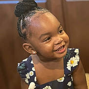 Bhahari is registered to the contest to win money with this photo: baby, babylaughing, blackhair, bodypart, braid, bunhairstyle, child, cornrows, face, female, girl, hair, happy, head, laughing, person, shoulder, smile