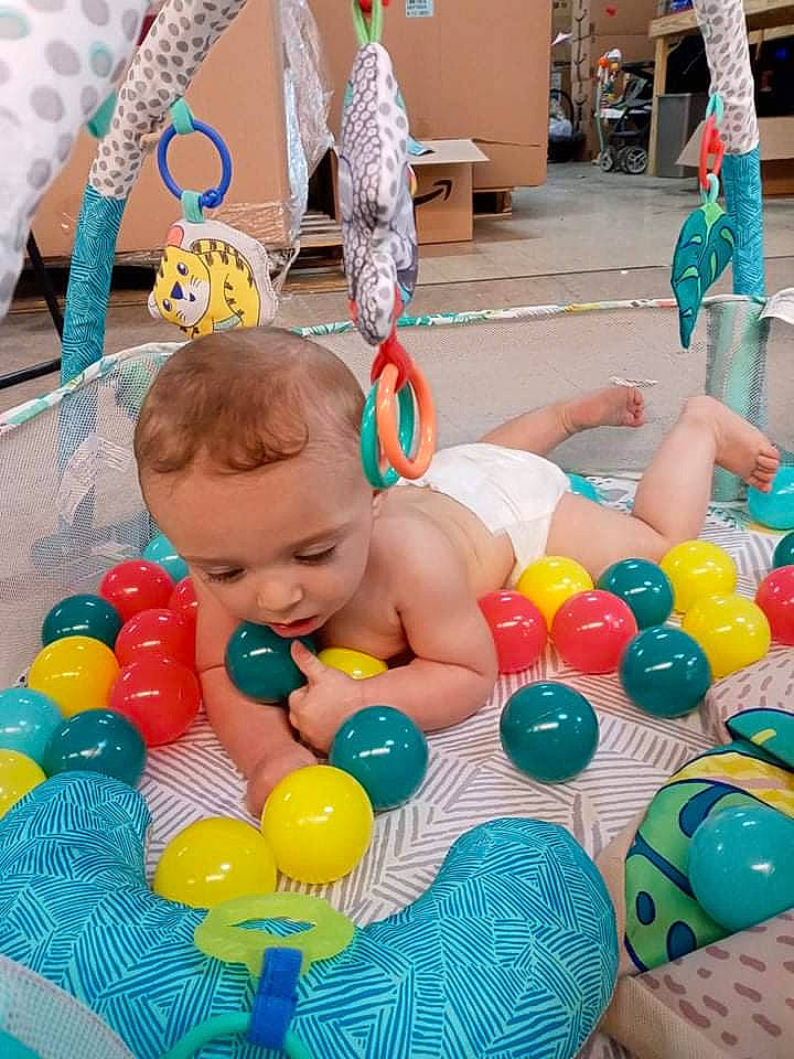 Buddy joined the competition — help win amazing prizes! aqua, baby, baby_playing_with_toys, baby_products, ball, bath_toy, child, fun, green, leisure, people, person, photograph, play, recreation, snapshot, summer, toddler, toy, water