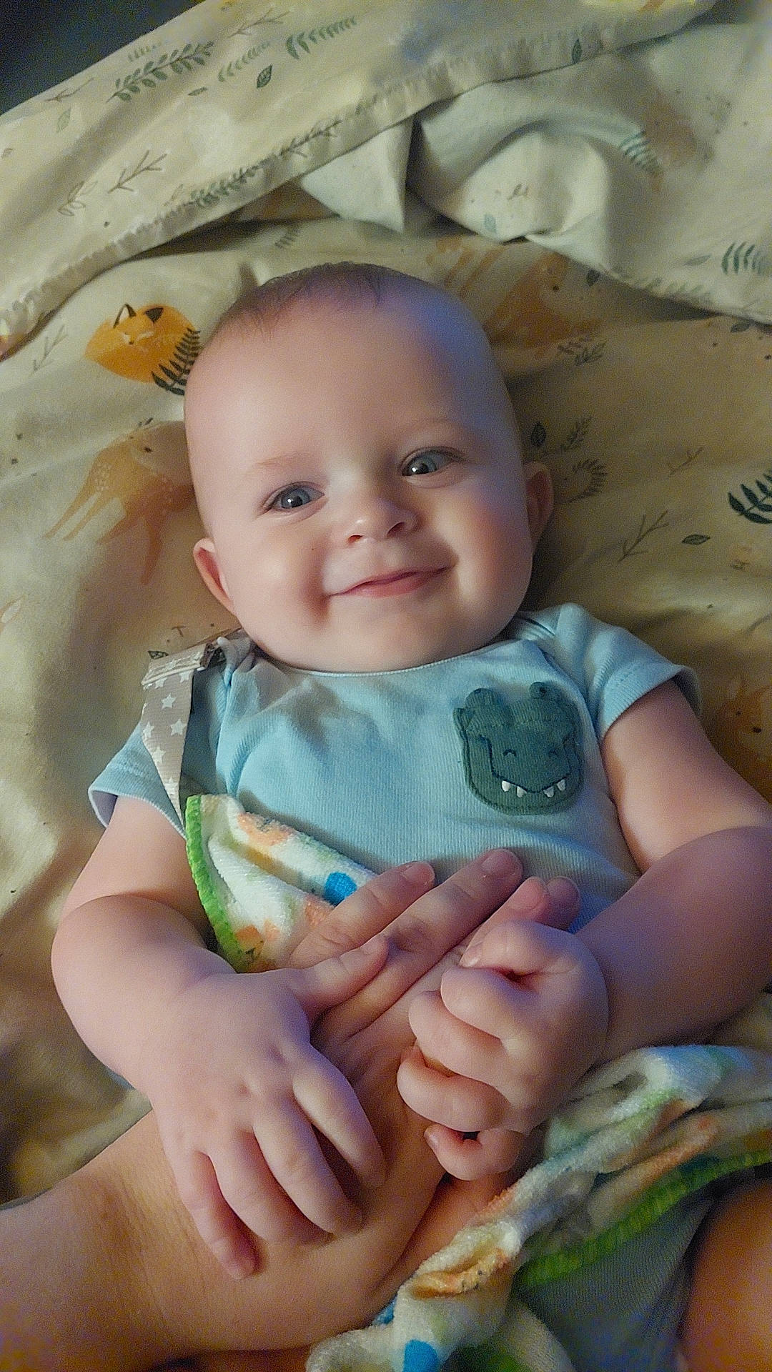 Brayden joined the competition — help win amazing prizes! baby_toddler_clothing, cheek, chin, comfort, eye, face, facial_expression, hairstyle, happy, head, human, iris, joy, leaf, mouth, person, product, skin, sleeve, smile