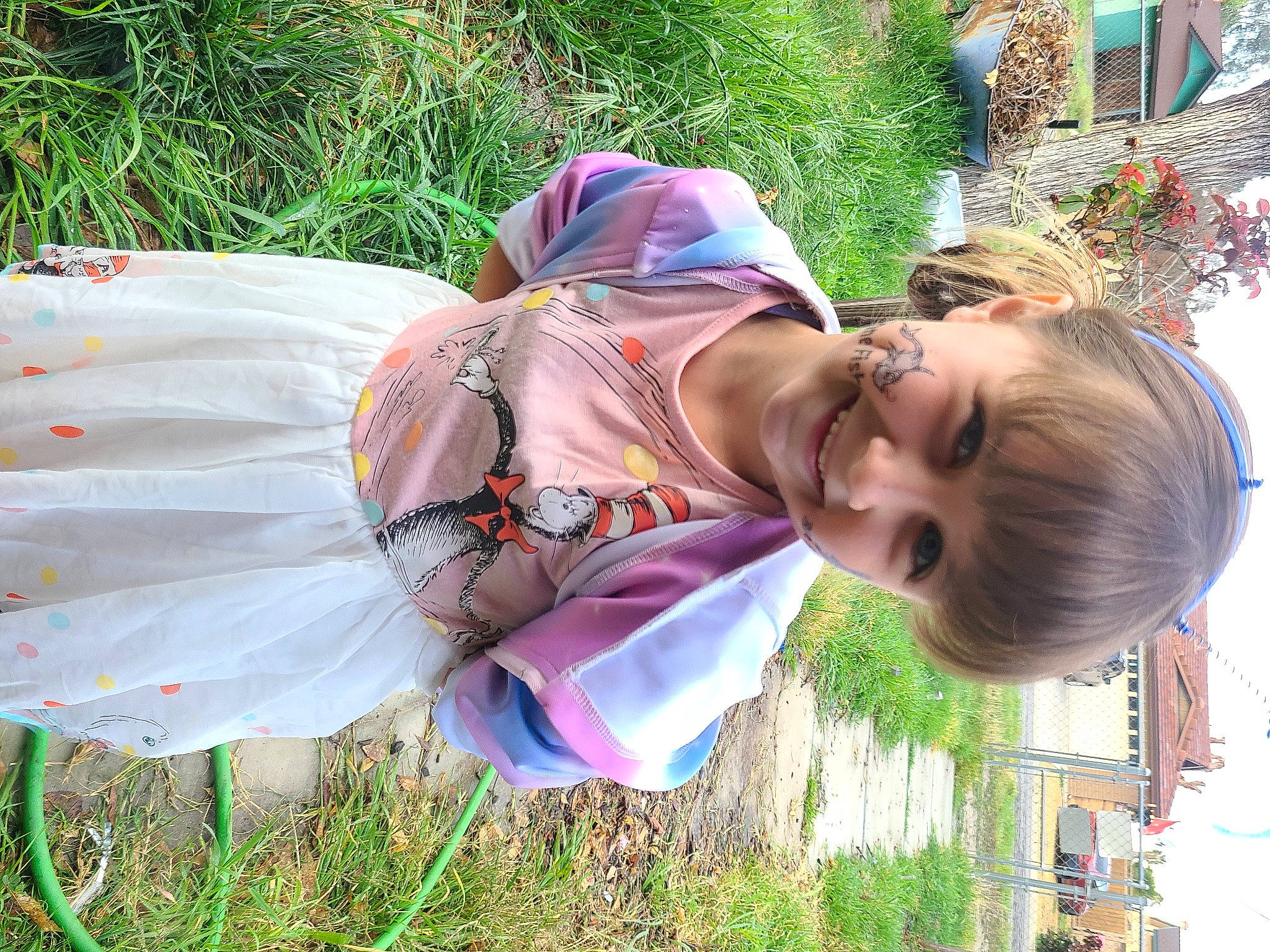 Kamryn is registered to the contest to win money with this photo: child, eyewear, fun, grass, grass_family, grassland, happy, hat, joy, leaf, leisure, people_in_nature, person, plant, smile, spring, sunglasses, textile, toddler, tree