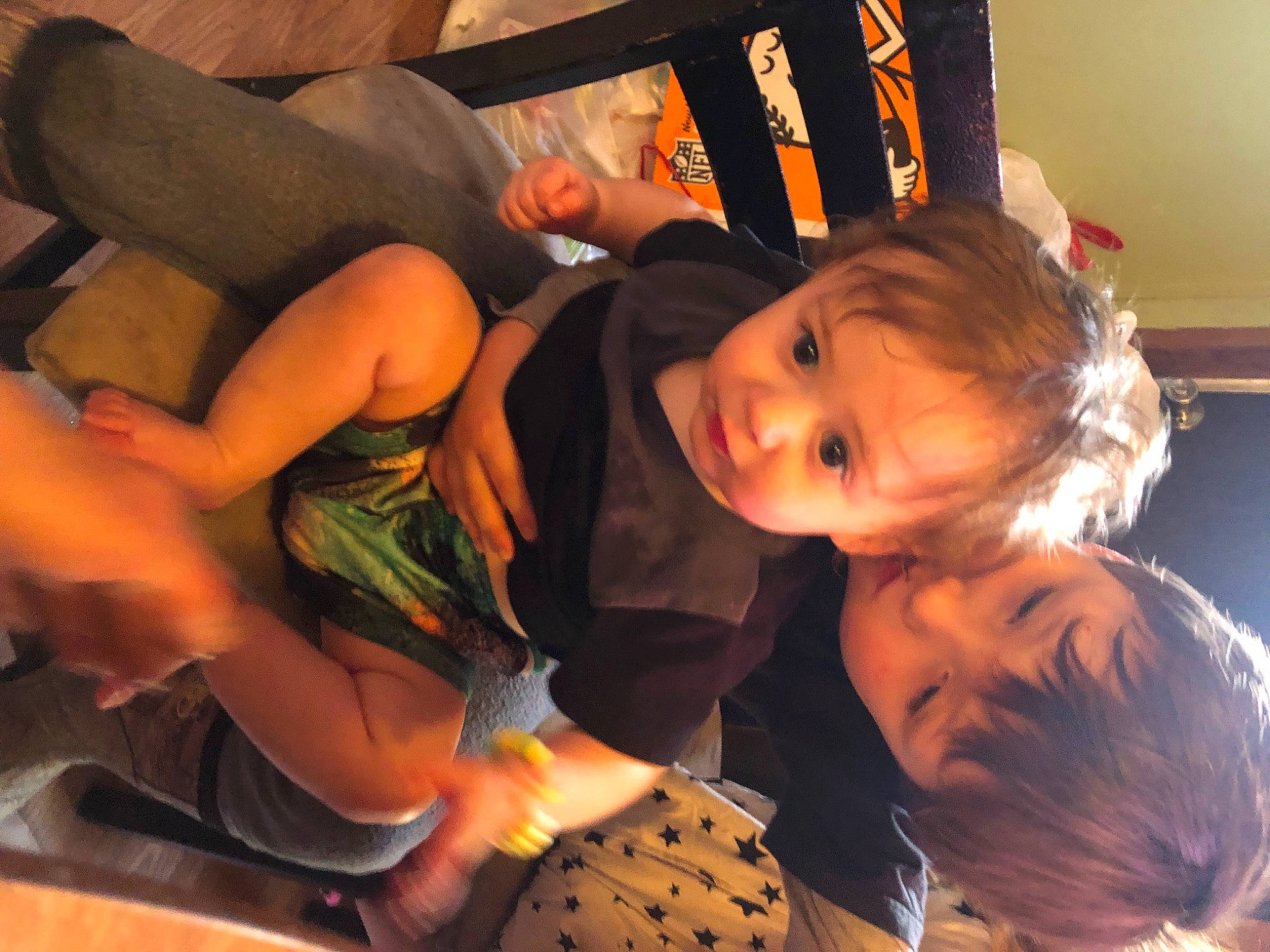 Andrew joined the competition — help win amazing prizes! child, event, eye, finger, fun, happy, human_leg, iris, lap, leisure, orange, person, room, shorts, sitting, smile, t_shirt, thigh, toddler, tree