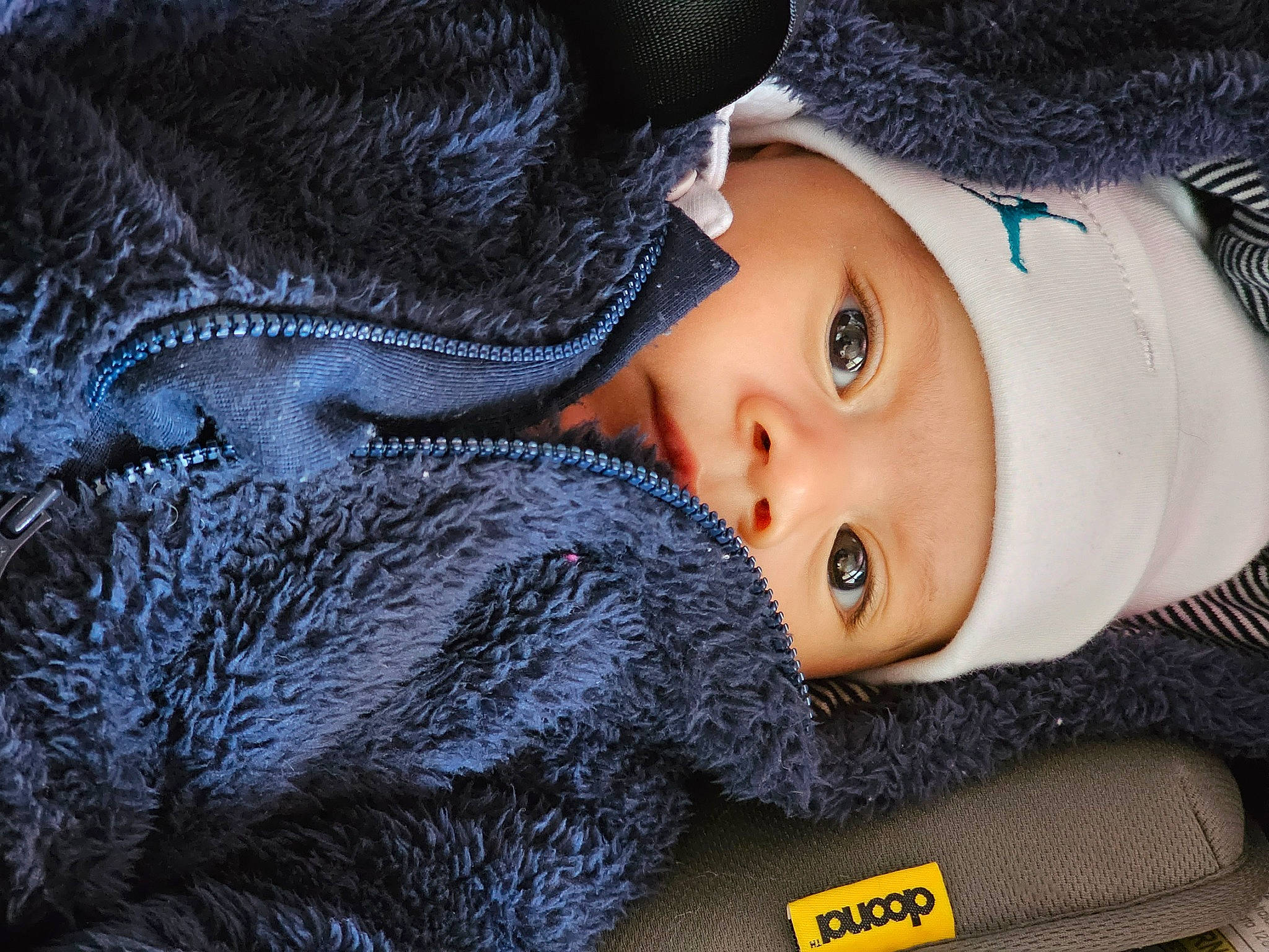 Robin Mateo Serrano-rovira is registered to the contest to win money with this photo: black_hair, cap, cheek, child, comfort, electric_blue, eyelash, flash_photography, fur, fur_clothing, glove, headgear, headwear, iris, lip, nose, outerwear, person, skin, textile