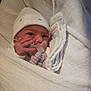 newborn, baby, pacifier, blanket, hat, wrapped, infant, cute, face, hand, cozy, soft, sleepwear, hospital, newborn_baby, person, portrait, indoor, baby_clothes, small