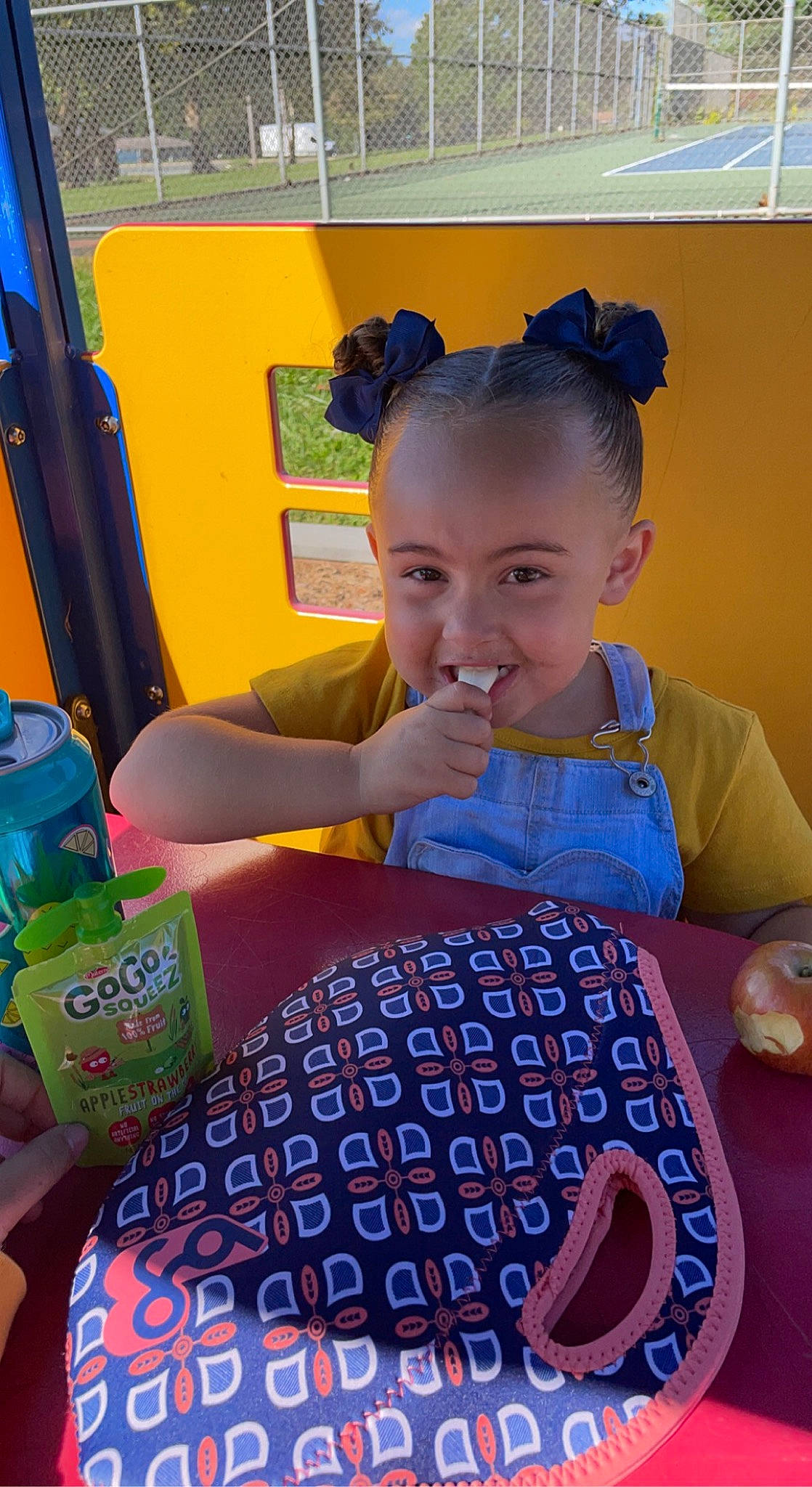 Helena is registered to the contest to win money with this photo: blue, child, electric_blue, facial_expression, finger, fun, hairstyle, happy, joy, leisure, office_equipment, people, person, play, recreation, room, sitting, snapshot, space_bar, tableware