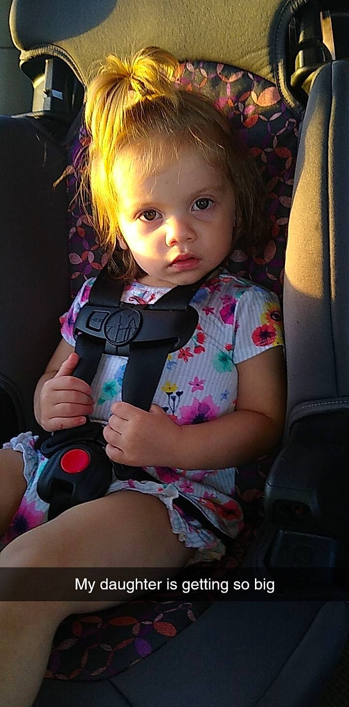 Azlynn joined the competition — help win amazing prizes! auto_part, baby, baby_products, car_seat, cheek, child, person, play, product, sitting, smile, toddler