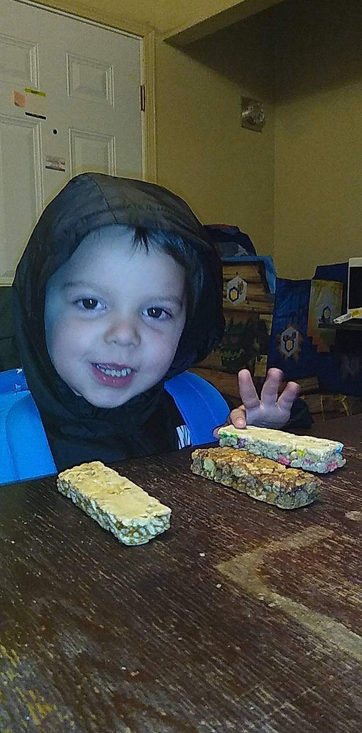 Jace is registered to the contest to win money with this photo: child, comfort_food, food, person, toddler