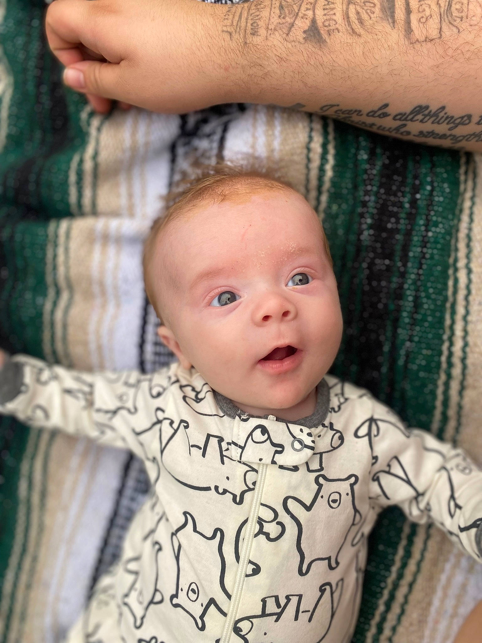 Kayson joined the competition — help win amazing prizes! baby, baby_toddler_clothing, cheek, chin, eye, eyebrow, face, happy, head, iris, lip, mouth, nose, organ, person, skin, sleeve, smile, textile, toddler