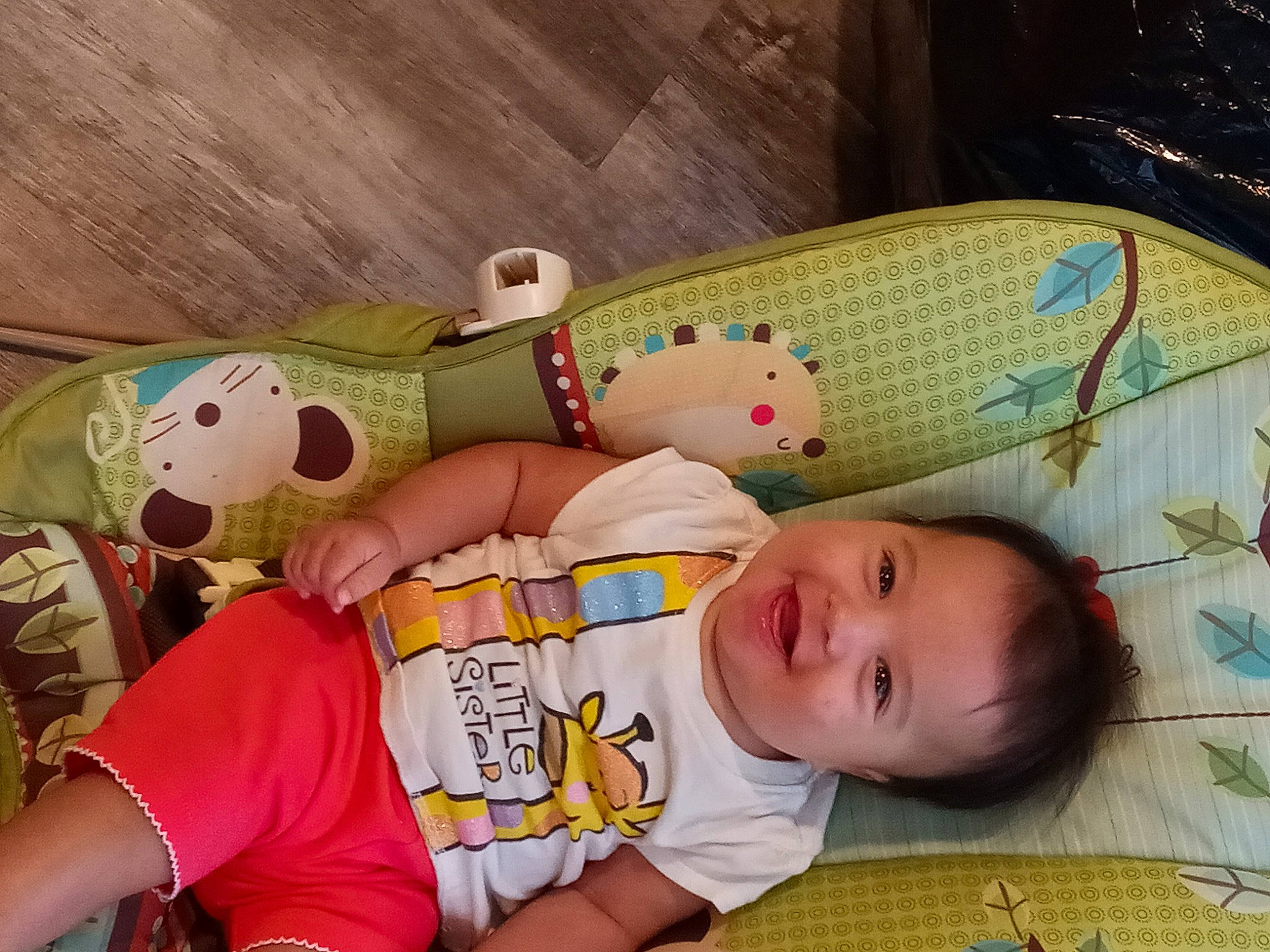 Dannika joined the competition — help win amazing prizes! baby, baby_products, baby_safety, baby_sleeping, baby_toddler_clothing, bed, bedding, bedtime, cheek, child, comfort, happy, human_body, infant_bed, joy, linens, mouth, organ, person, thigh