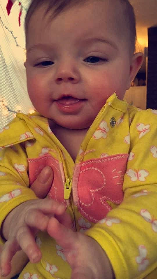 Ellanore is registered to the contest to win money with this photo: baby_toddler_clothing, cheek, child, chin, ear, eye, eyebrow, face, finger, forehead, head, iris, jaw, lip, mouth, nose, organ, person, skin, sleeve