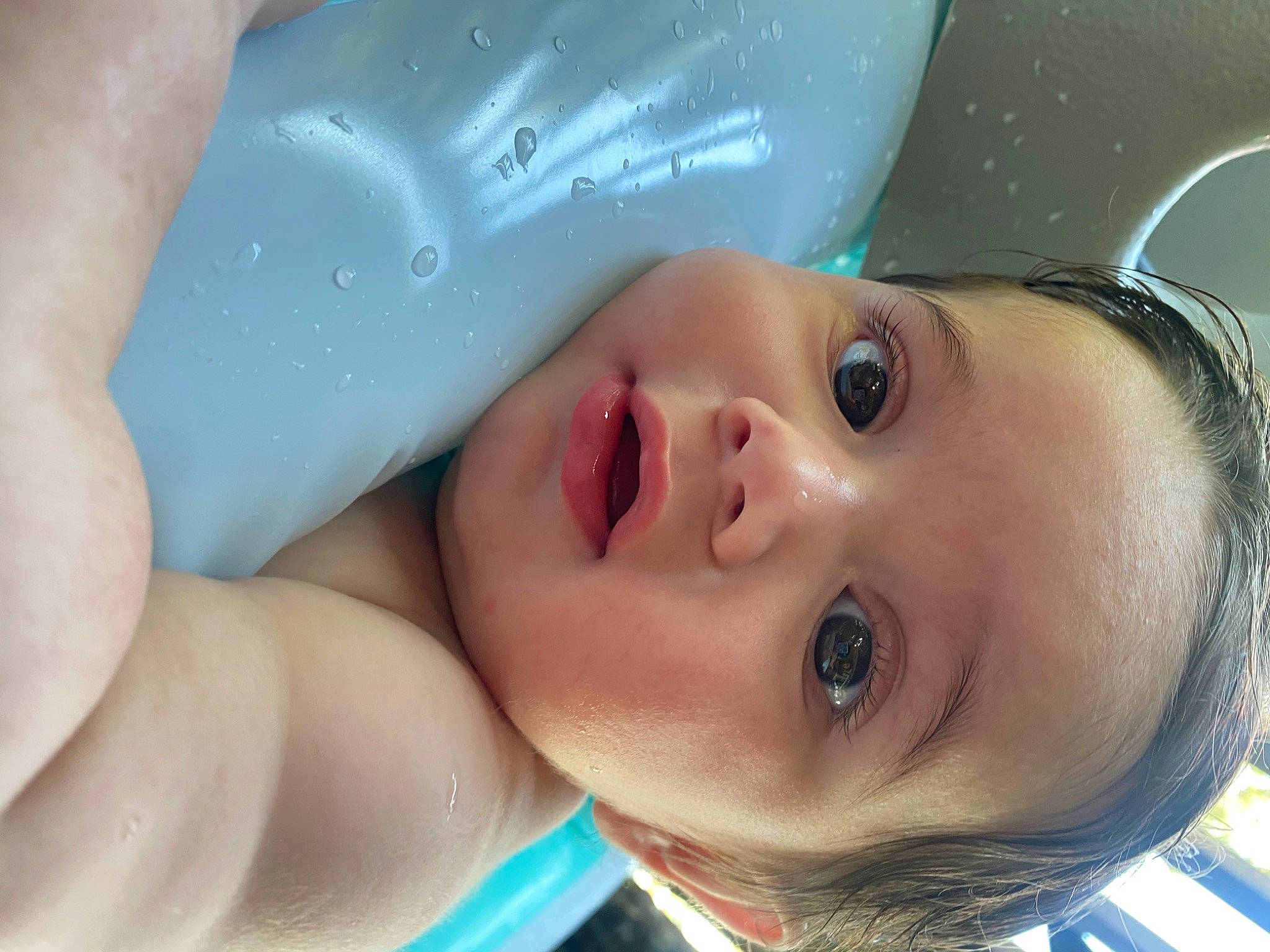 Adan is registered to the contest to win money with this photo: baby, baby_products, cheek, chest, child, eyebrow, eyelash, fun, happy, head, iris, jaw, leisure, lip, neck, nose, person, skin, smile, toddler