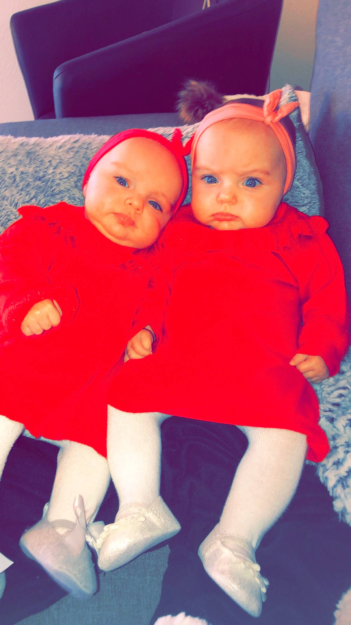 Tilia participe au concours pour gagner de l'argent avec cette photo : baby, cheek, child, doll, face, head, lip, magenta, person, pink, red, sibling, skin, smile, standing, toddler, toy