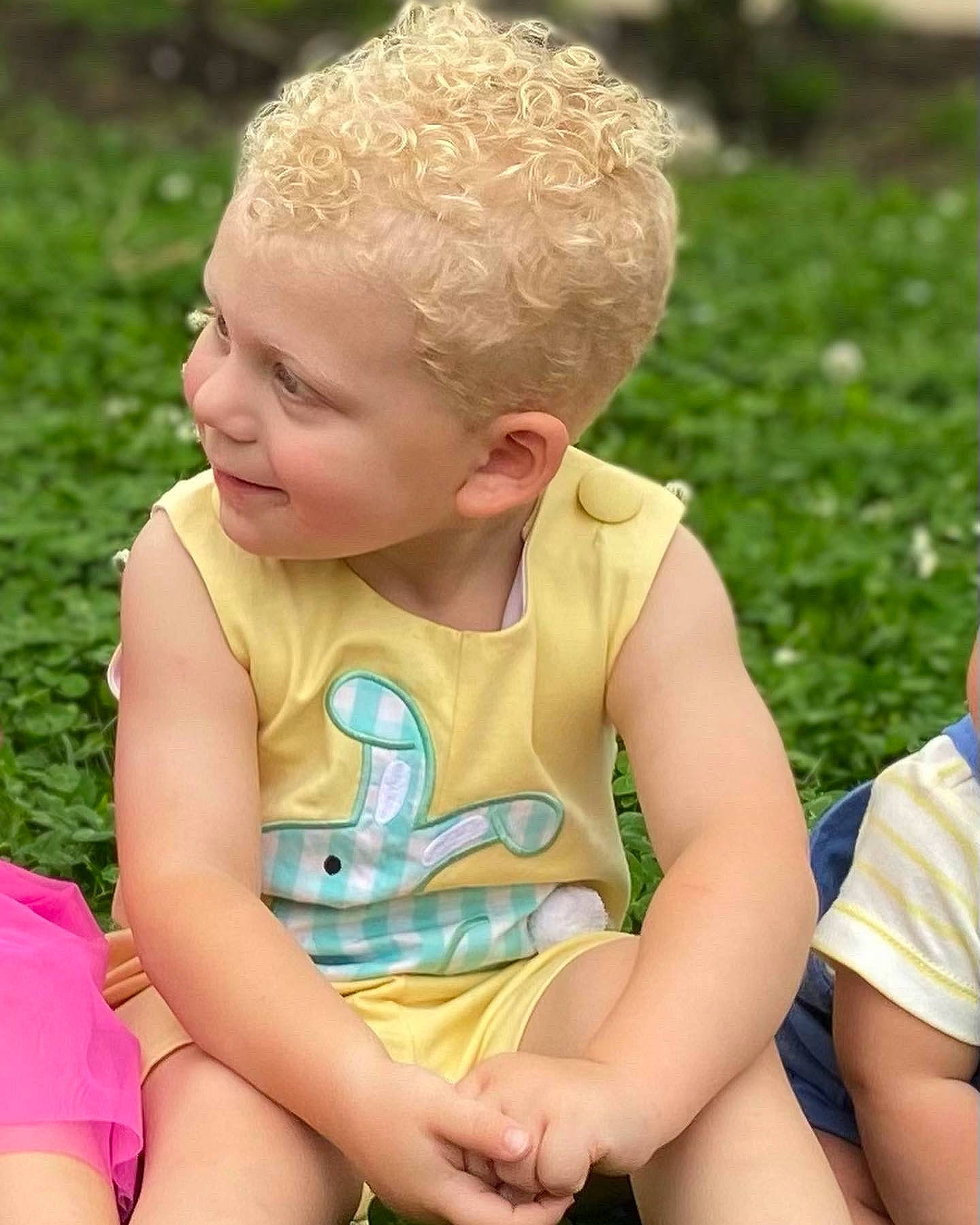 Kamdyn joined the competition — help win amazing prizes! baby, baby_toddler_clothing, botany, dress, finger, fun, grass, grass_family, happy, lawn, leaf, leisure, people_in_nature, person, recreation, shorts, skin, smile, sunlight, thigh