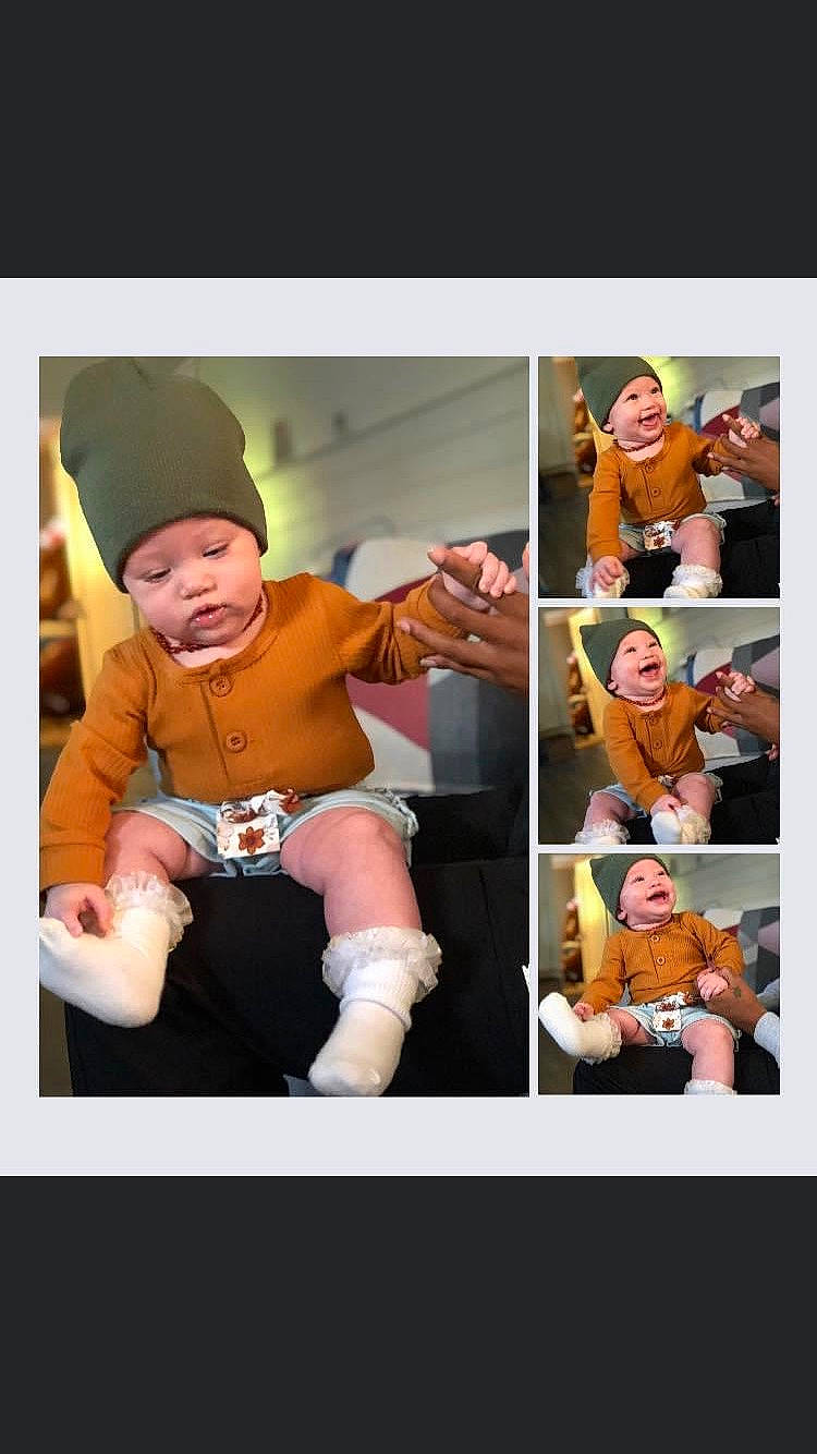 Rhami joined the competition — help win amazing prizes! arm, baby, cap, child, collage, elbow, event, flash_photography, happy, hat, headwear, helmet, magenta, person, personal_protective_equipment, shorts, sitting, sleeve, stock_photography, t_shirt