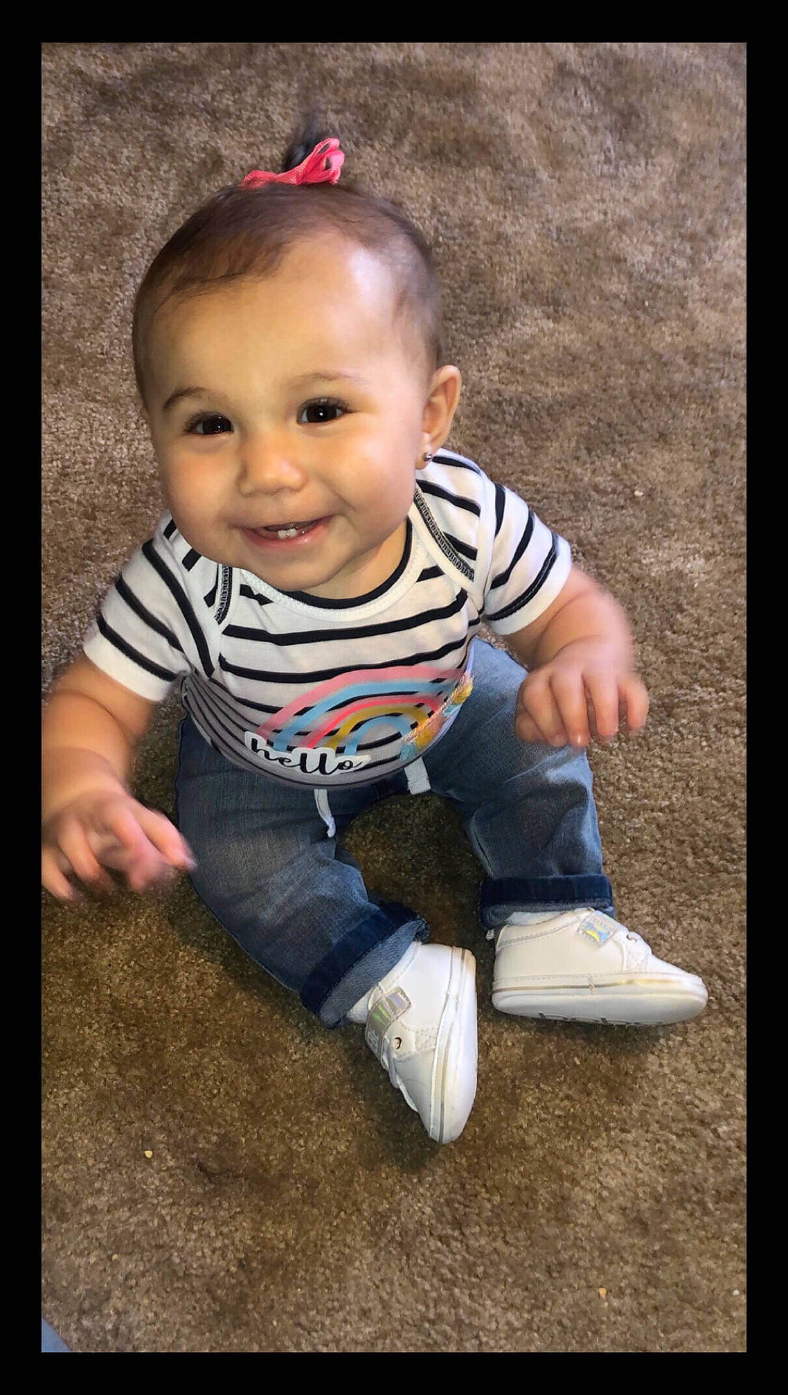 Keilani joined the competition — help win amazing prizes! baby, baby_toddler_clothing, beauty, cheek, child, cool, eye, face, facial_expression, happy, head, joy, lip, nose, people, person, photography, portrait, sitting, skin