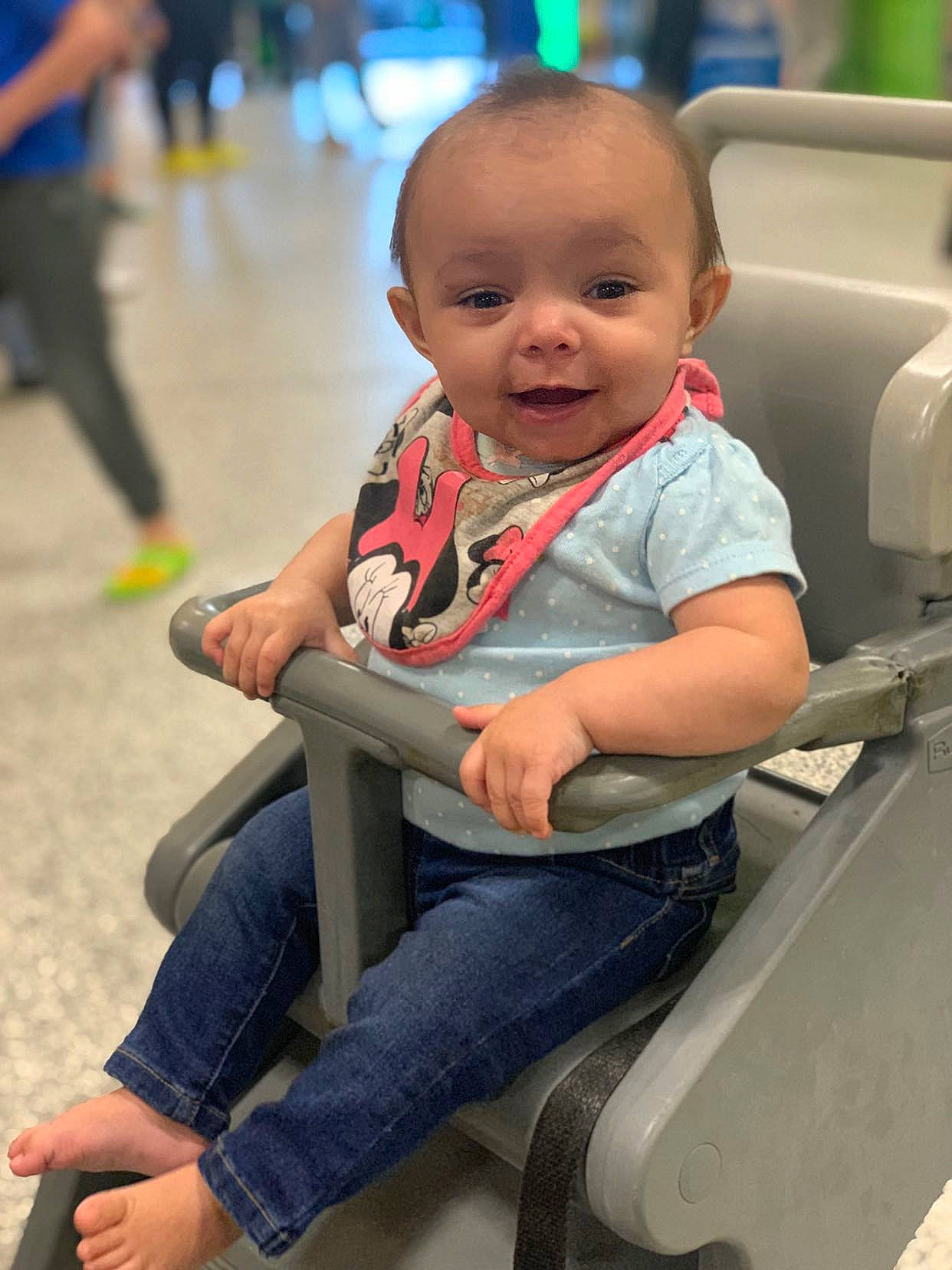 Gabriele joined the competition — help win amazing prizes! baby, baby_toddler_clothing, beauty, cheek, child, fun, hairstyle, happy, head, joint, leg, leisure, person, photograph, product, skin, smile, snapshot, sneakers, standing