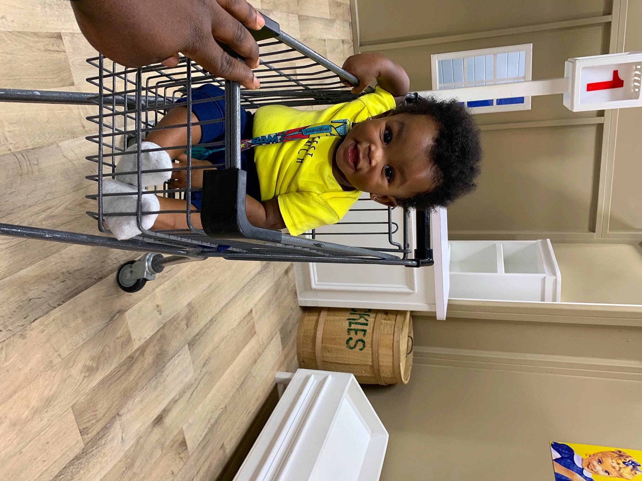 Asiah joined the competition — help win amazing prizes! baby_toddler_clothing, child, comfort, composite_material, engineering, flooring, handrail, hardwood, house, person, plank, room, smile, stairs, toddler, varnish, wood, wood_flooring, wood_stain, wrist