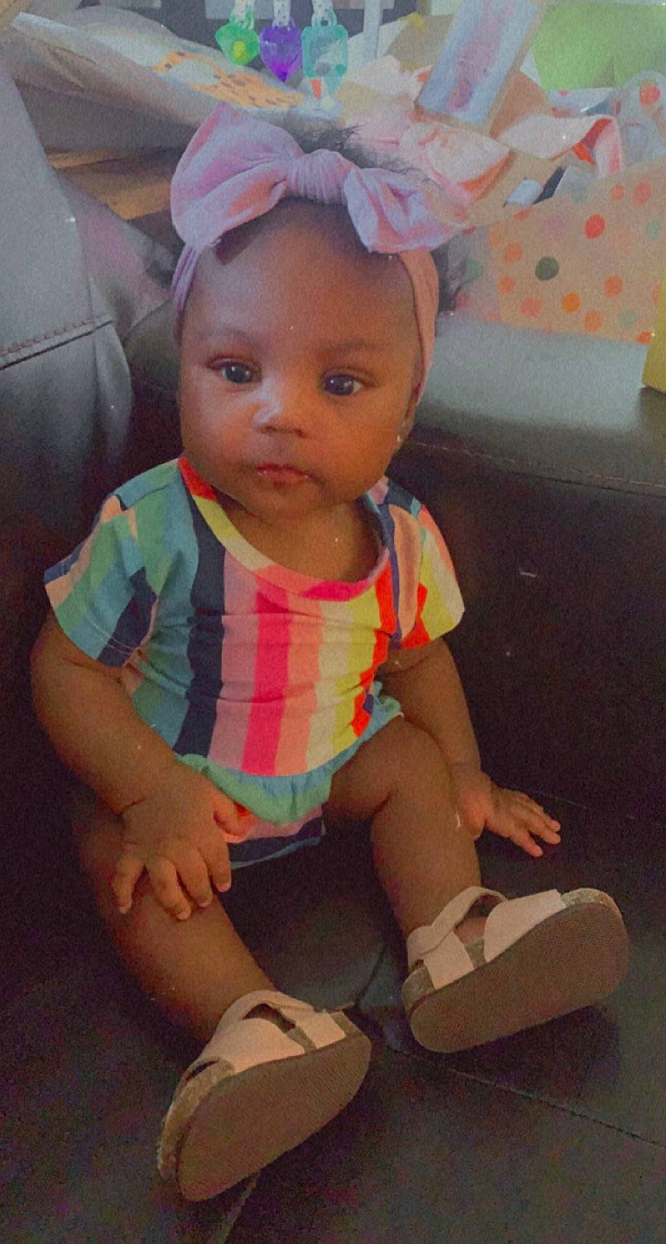 Joyce is registered to the contest to win money with this photo: baby, baby_toddler_clothing, cap, cheek, child, chin, cool, eye, finger, happy, iris, lip, mouth, nose, person, pink, shorts, skin, sleeve, smile