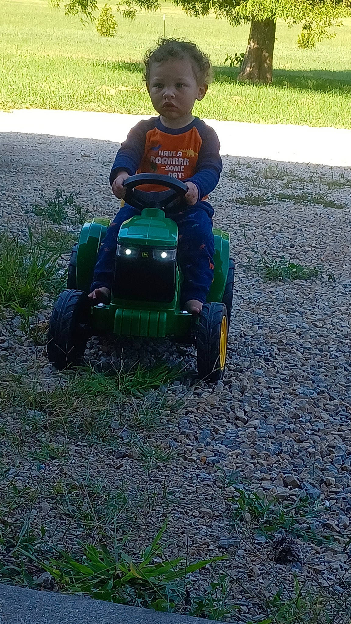 Legend joined the competition — help win amazing prizes! agricultural_machinery, automotive_tire, automotive_wheel_system, baby, grass, grassland, lawn, lawn_mower, motor_vehicle, mower, outdoor_power_equipment, people_in_nature, person, plant, recreation, riding_mower, riding_toy, tire, toddler, vehicle