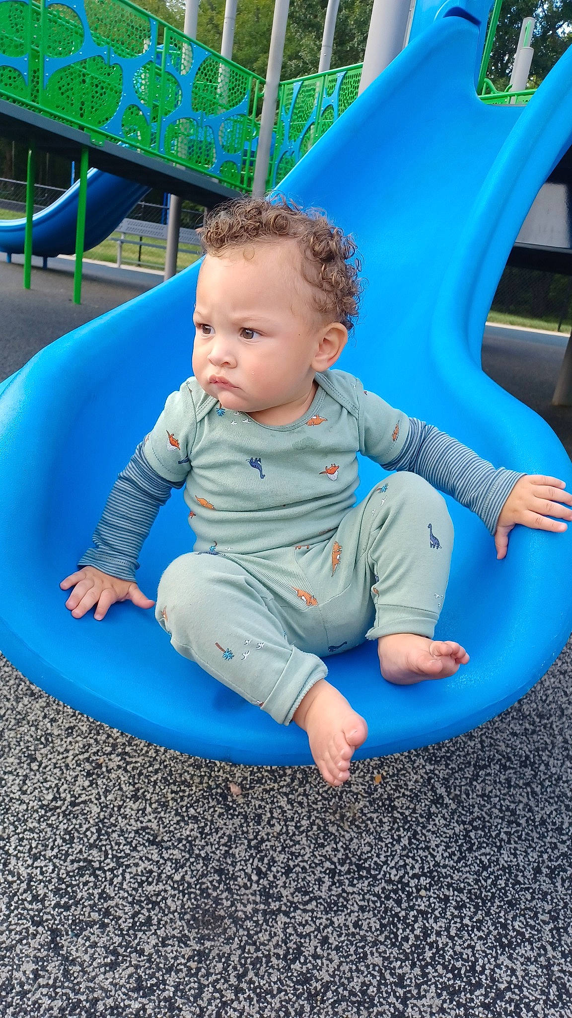 Legend joined the competition — help win amazing prizes! baby, baby_toddler_clothing, blue, child, chute, city, comfort, electric_blue, fun, grass, hair, human_body, leg, leisure, outdoor_play_equipment, person, play, playground, recreation, t_shirt