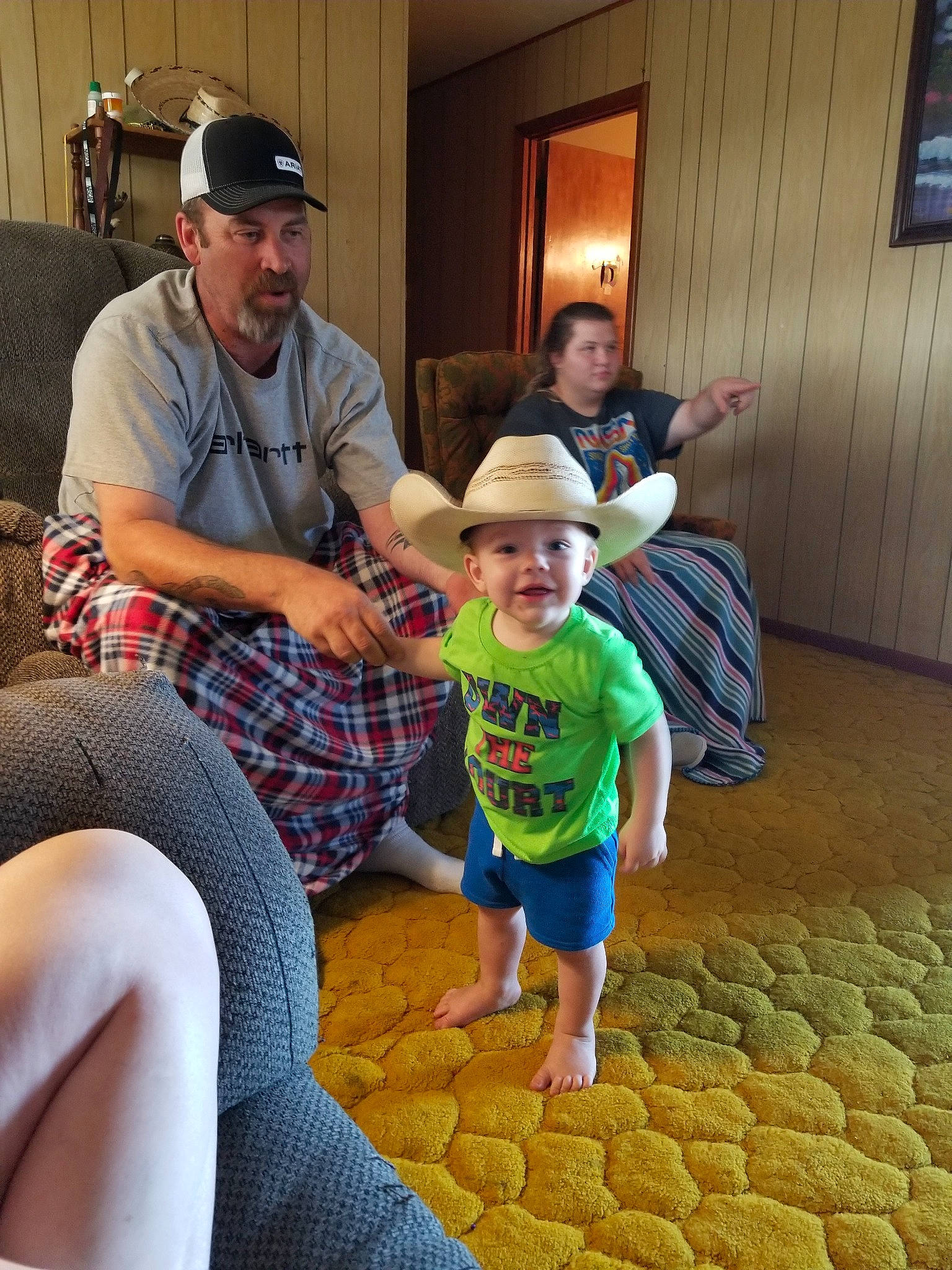 Gary Mcelhaney joined the competition — help win amazing prizes! child, family, flooring, fun, headwear, leg, person, play, sitting, toddler, vacation