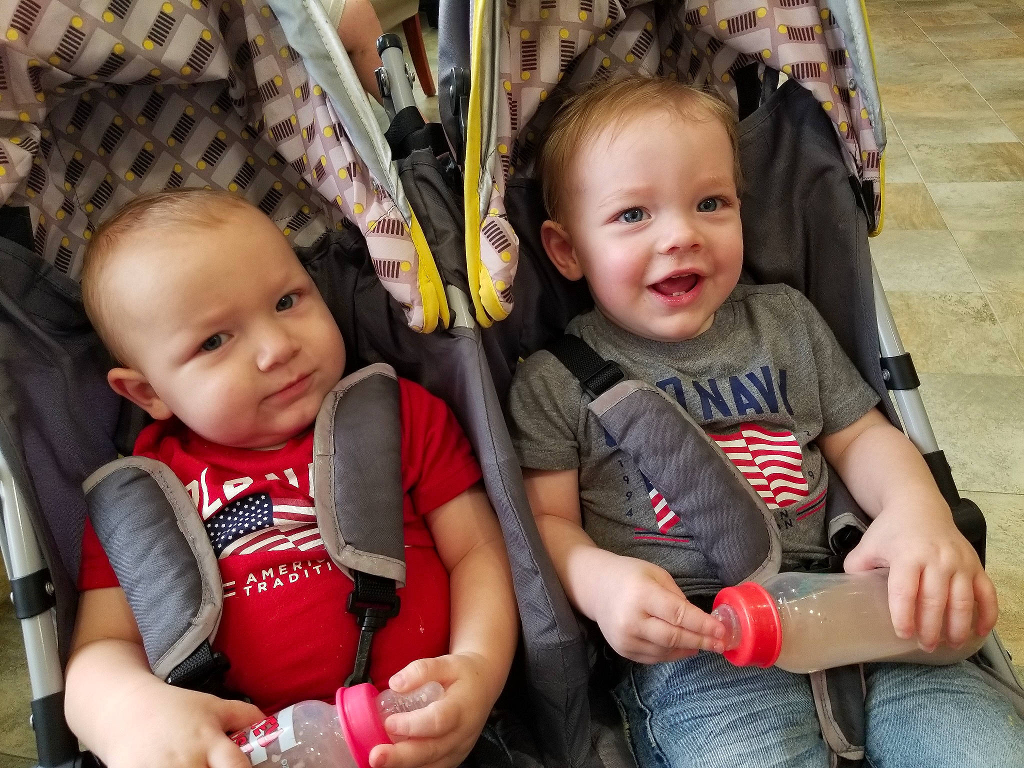 Gary is registered to the contest to win money with this photo: baby, baby_products, child, daughter, people, person, play, product, sibling, sitting, skin, smile, toddler