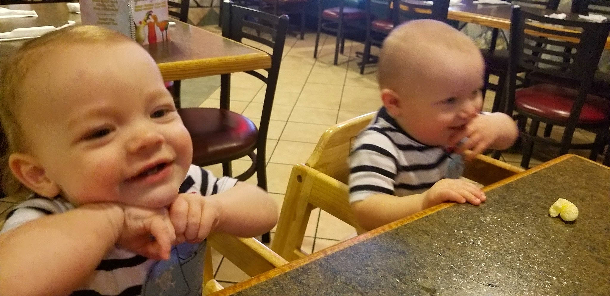 Gary is registered to the contest to win money with this photo: baby, cheek, child, eating, face, facial_expression, finger, fun, hand, head, mouth, nose, person, play, sitting, smile, thumb, toddler