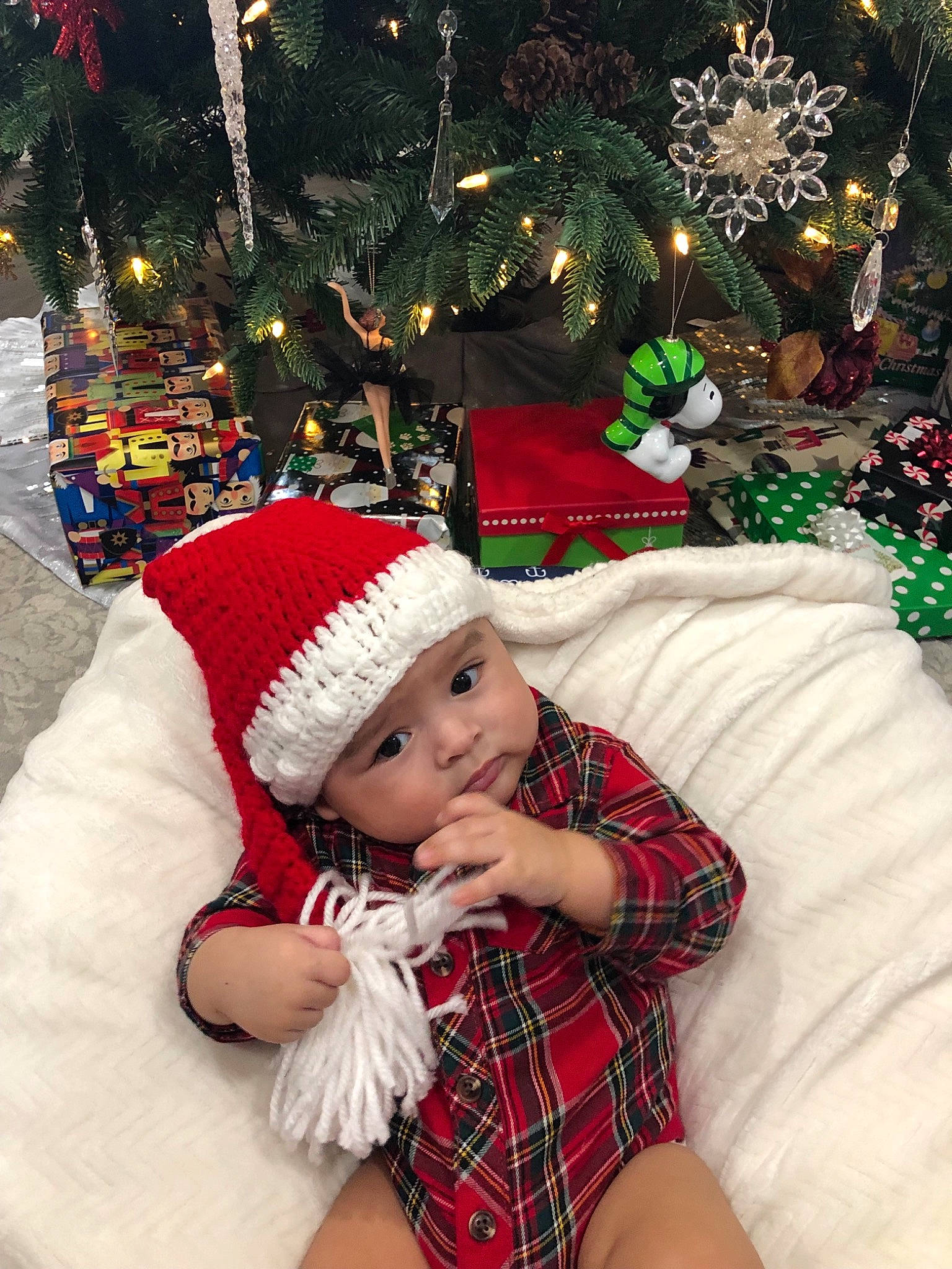 Jacek joined the competition — help win amazing prizes! child, christmas, christmas_decoration, christmas_ornament, christmas_tree, event, headwear, holiday, infant, pattern, person, plaid, product, tartan, toddler