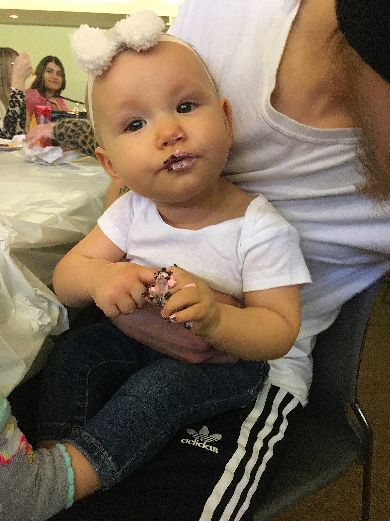 Nevaeh joined the competition — help win amazing prizes! arm, baby, baby_products, cheek, child, daughter, person, product, sitting, skin, smile, toddler