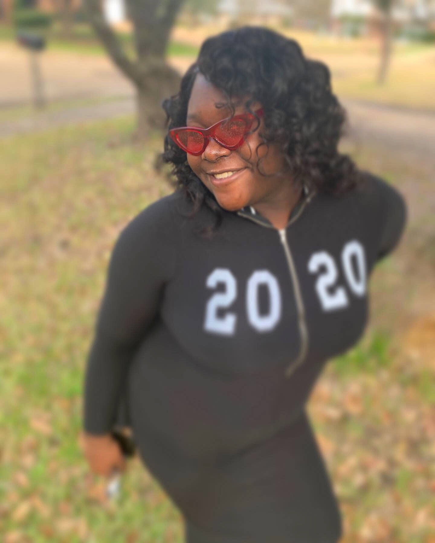 Danasia is registered to the contest to win money with this photo: black_hair, eyewear, glasses, grass, joy, outerwear, person, photography, plant, sleeve, sportswear, t_shirt, top, tree