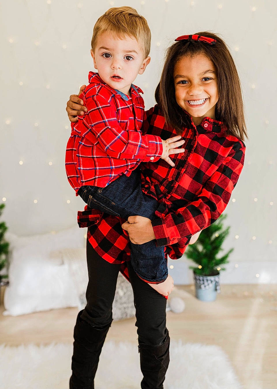 Chasity joined the competition — help win amazing prizes! child, child_model, christmas, clothing, design, face, fashion, holiday, joy, leggings, outerwear, pattern, people, person, photography, plaid, red, sleeve, standing, tartan