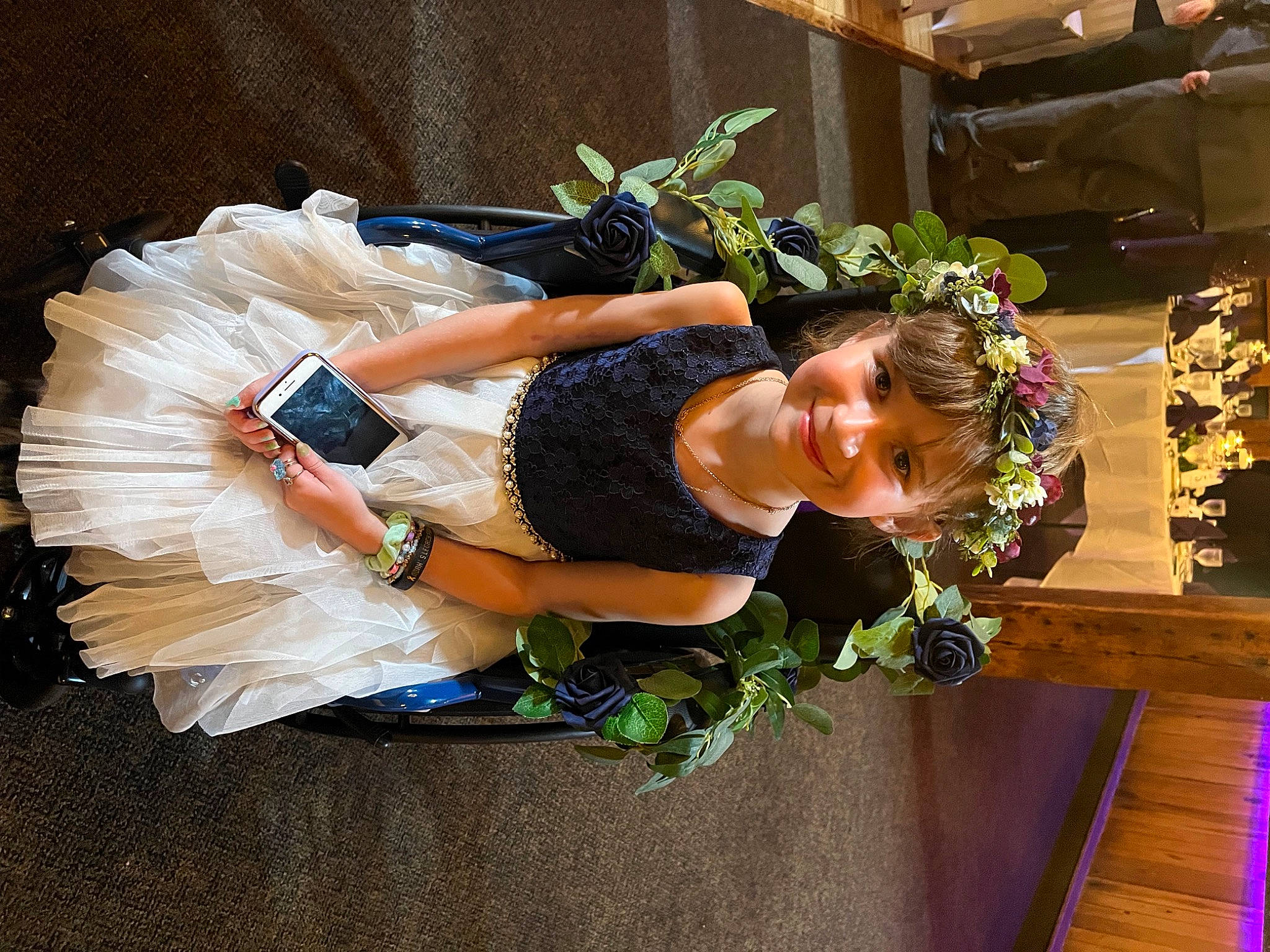 Melody joined the competition — help win amazing prizes! abdomen, cut_flowers, dance, entertainment, event, fashion_accessory, fashion_design, floral_design, floristry, flower_arranging, fun, glove, happy, headpiece, headwear, jewellery, joy, person, plant, shorts