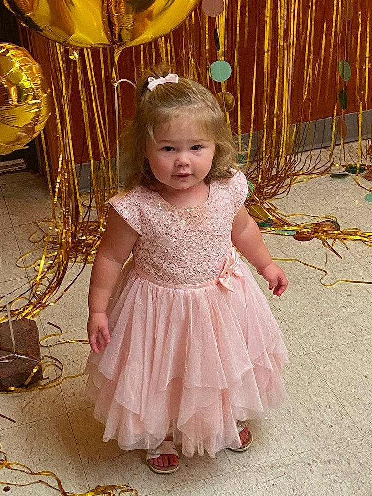 Kamiya is registered to the contest to win money with this photo: baby, baby_toddler_clothing, child, day_dress, dress, embellishment, event, fashion_accessory, fun, grass, hair, happy, iris, long_hair, magenta, organ, pattern, person, ruffle, toddler