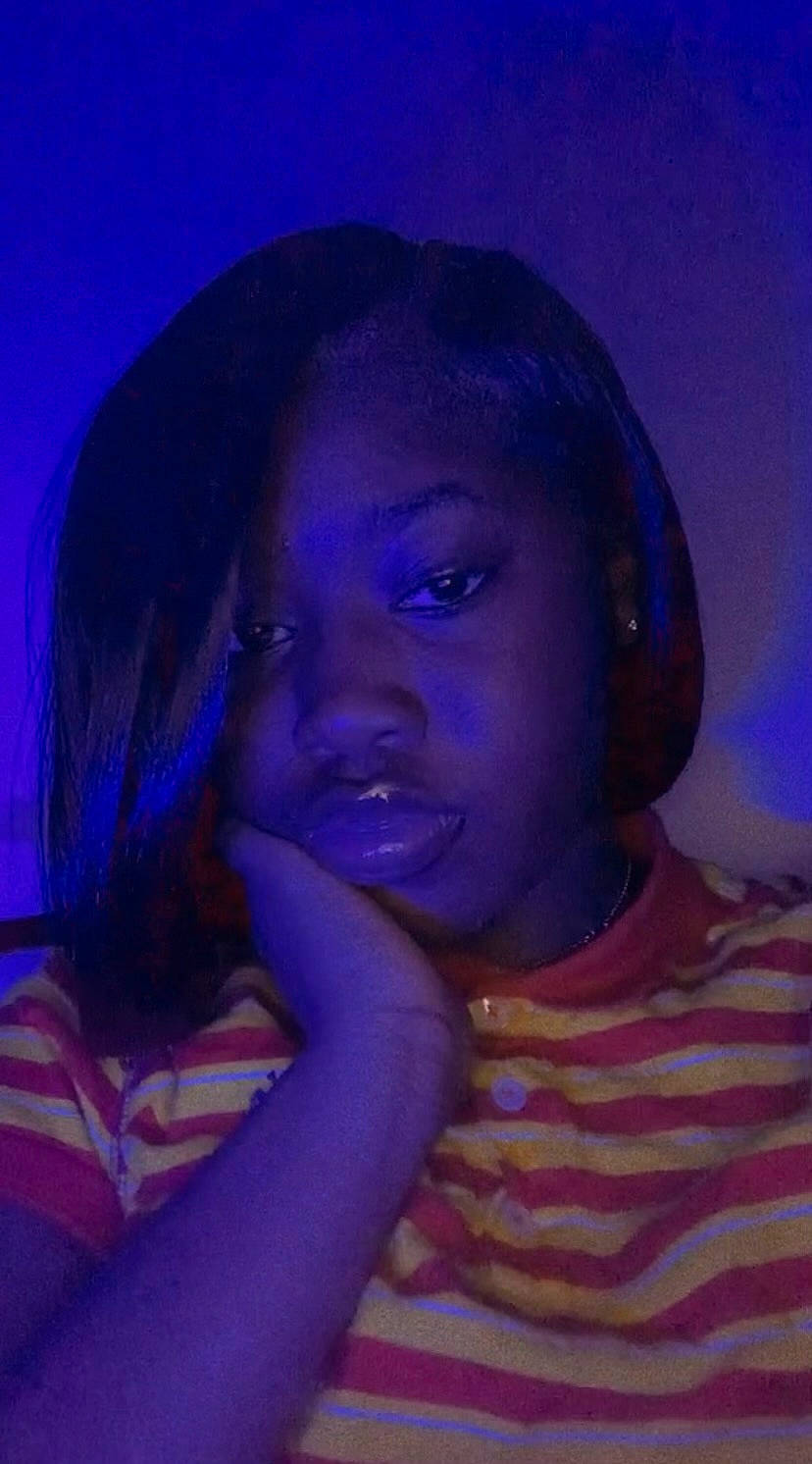 Audrie is registered to the contest to win money with this photo: black_hair, blue, chin, cool, electric_blue, eyebrow, eyelash, flash_photography, forehead, gesture, happy, iris, jaw, lip, long_hair, mouth, neck, nose, person, purple