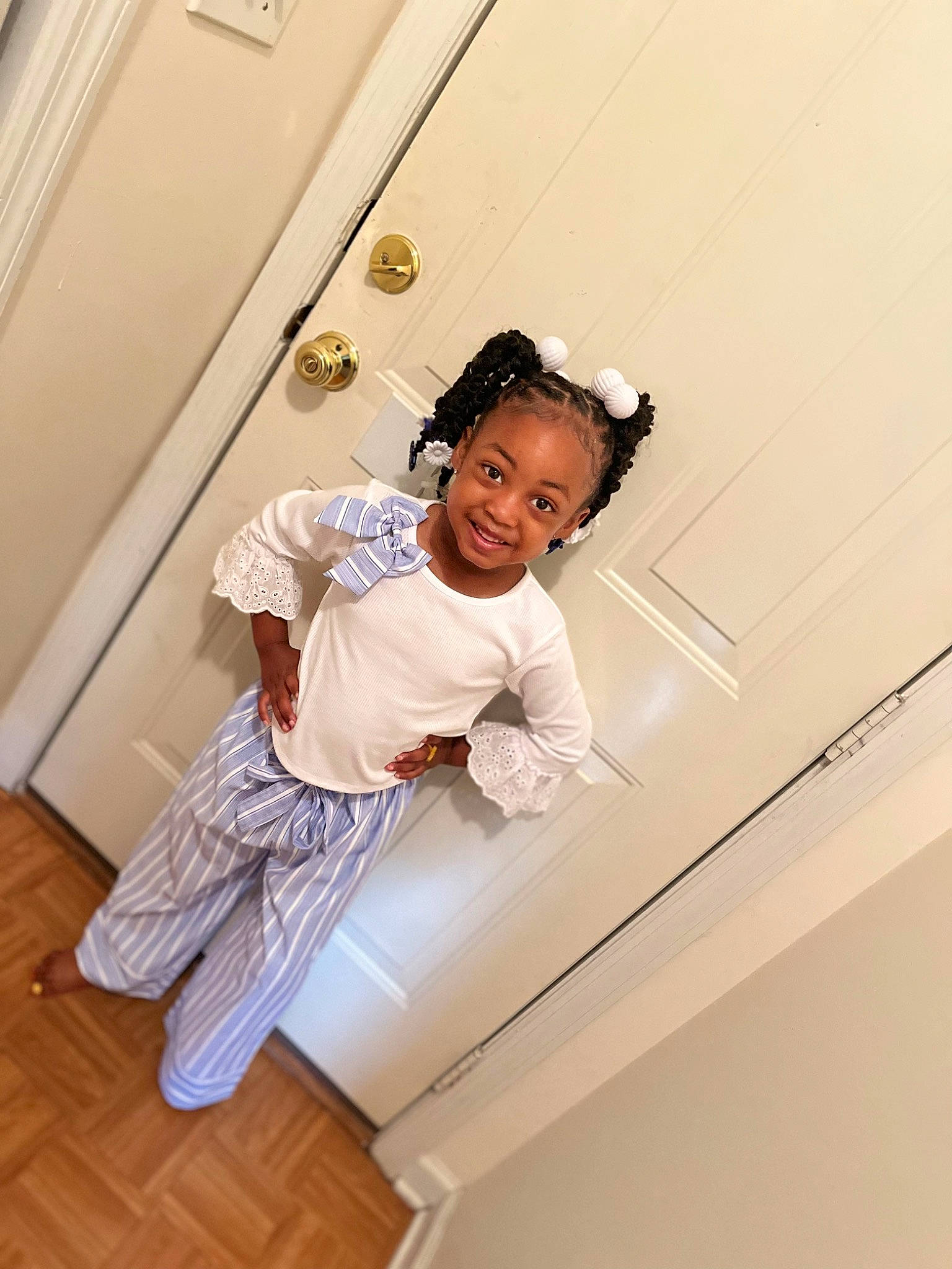 Jaysonnah joined the competition — help win amazing prizes! baby_toddler_clothing, ceiling, child, fashion_design, flooring, fun, happy, hardwood, human_leg, joy, leisure, person, room, sitting, sleeve, smile, t_shirt, thigh, toddler, uniform