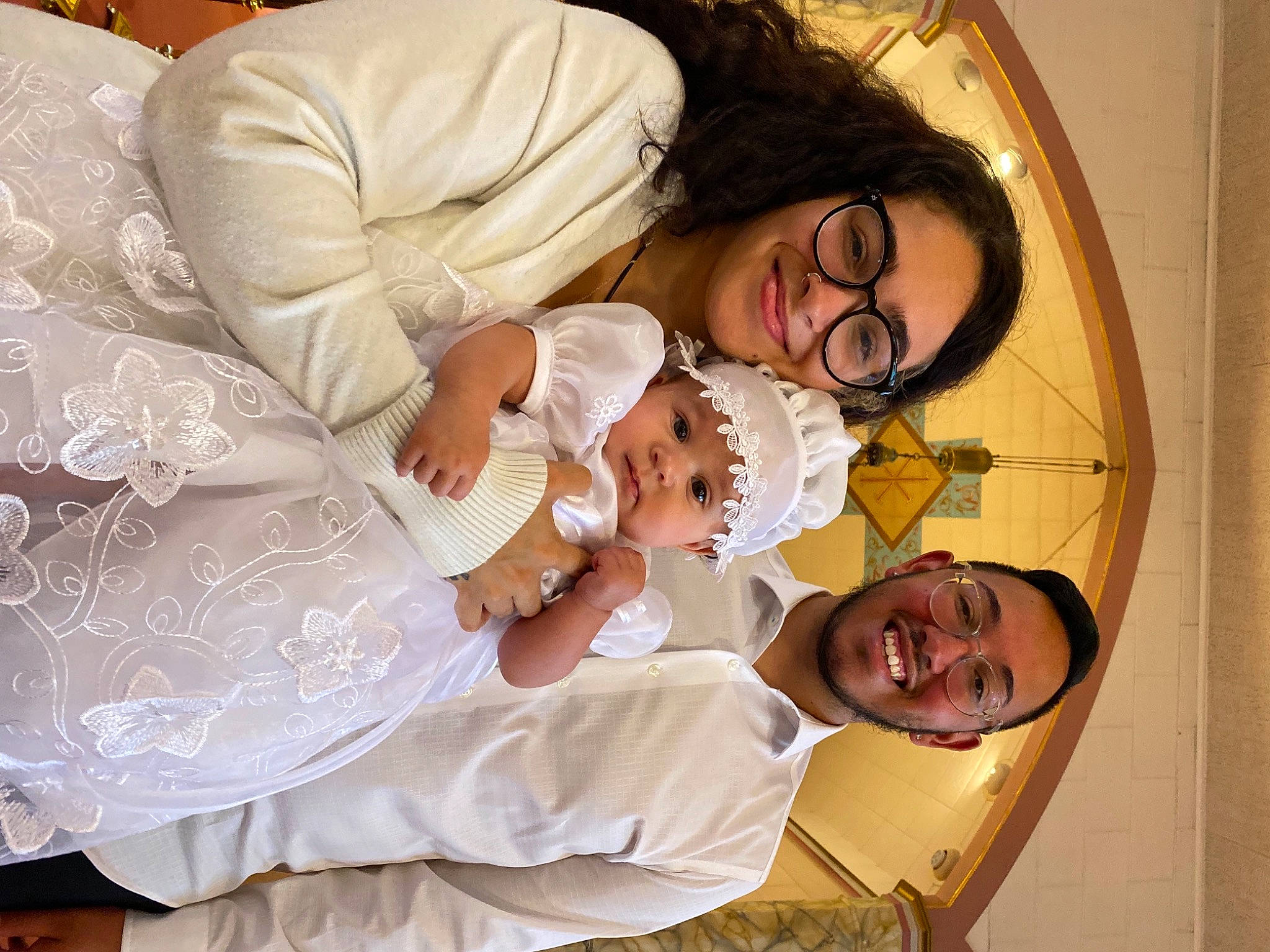 Anastasia is registered to the contest to win money with this photo: baby, child, comfort, event, eyewear, fun, happy, headwear, joy, linens, peach, person, room, smile, toddler