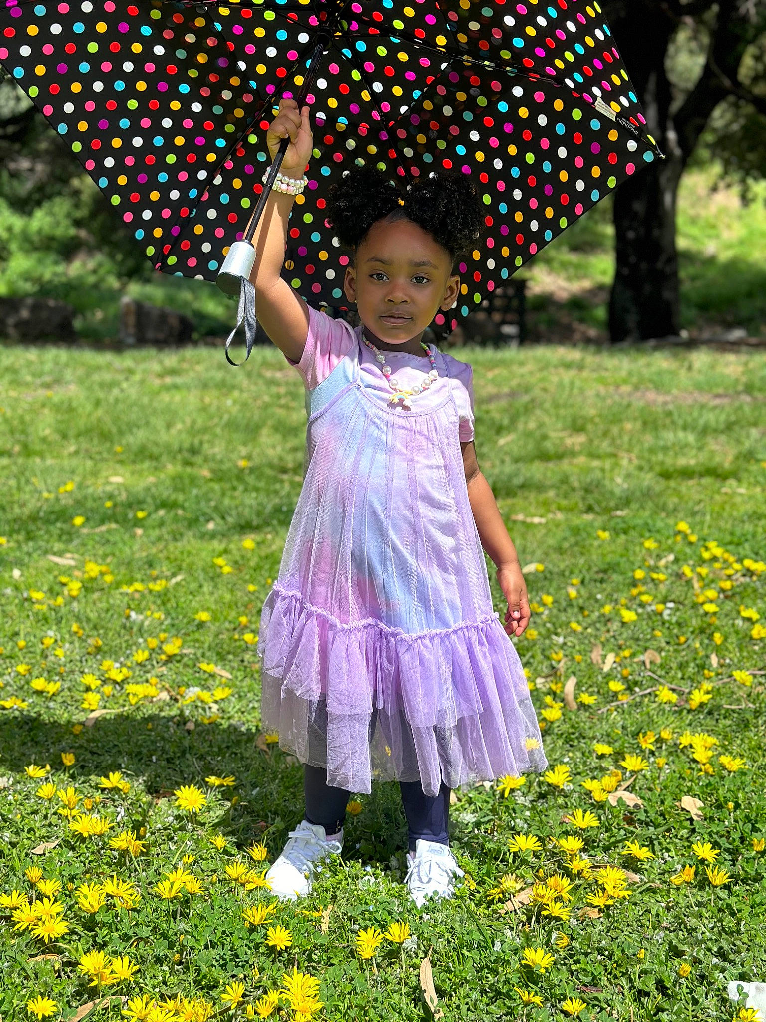 Athena joined the competition — help win amazing prizes! baby_toddler_clothing, botany, flower, grass, grassland, green, groundcover, happy, leaf, leisure, meadow, nature, people_in_nature, person, petal, plant, summer, sunlight, toddler, tree