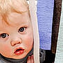 Liam is registered to the contest to win money with this photo: baby, blonde, bodypart, face, frown, hair, hairdresser, happy, head, hiding, mouth, person, photography, portrait, sad, skin, smile