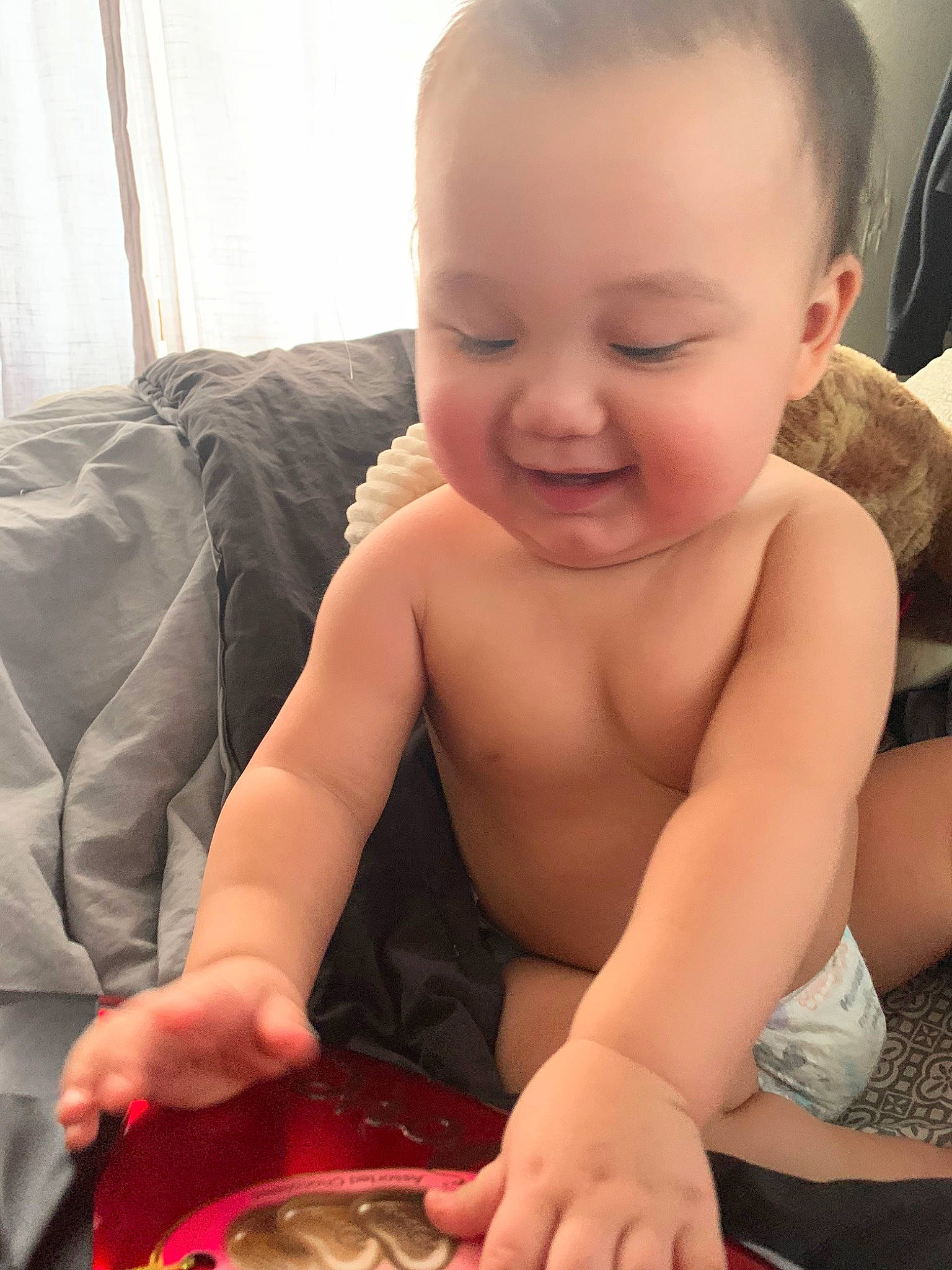 Nicolas joined the competition — help win amazing prizes! baby, cheek, child, comfort_food, eating, face, finger, food, head, mouth, nose, person, play, skin, smile, toddler