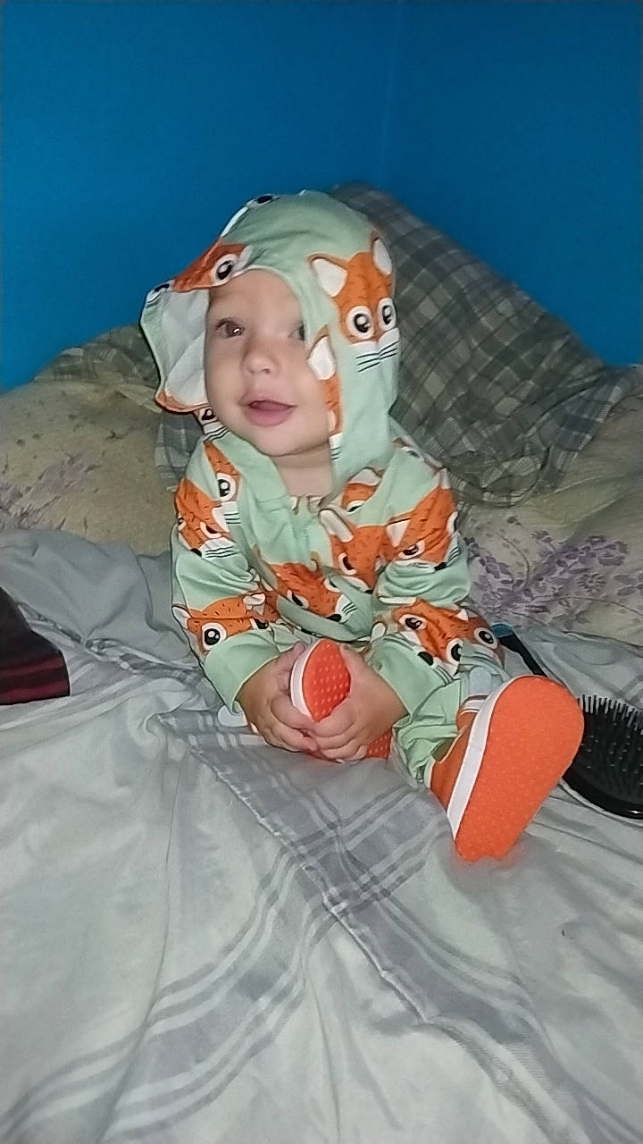 Ridge joined the competition — help win amazing prizes! baby, baby_products, baby_safety, baby_toddler_clothing, carmine, child, comfort, eye, fun, hat, headwear, linens, person, personal_protective_equipment, room, sitting, sleeve, toddler