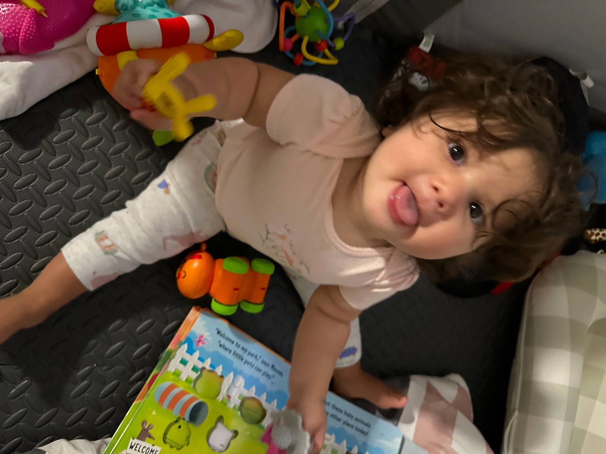 Dakota is registered to the contest to win money with this photo: baby, baby_products, baby_toddler_clothing, baby_toys, child, event, fun, happy, party, person, plastic, play, room, smile, toddler, toy
