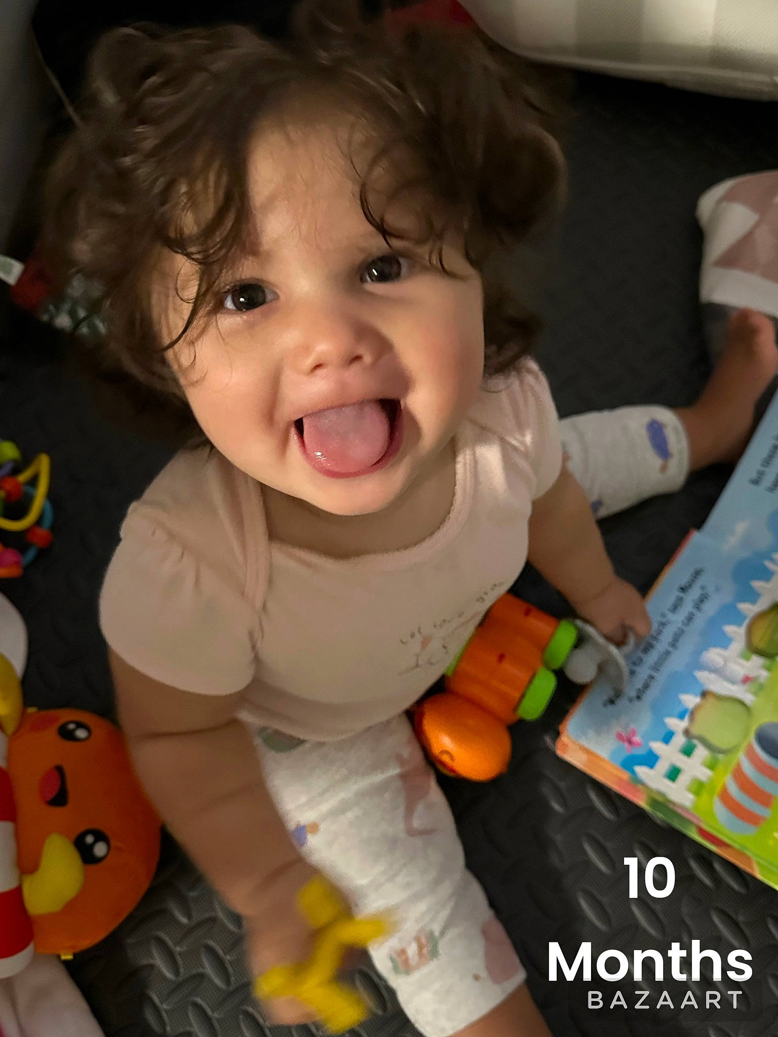 Dakota is registered to the contest to win money with this photo: baby, baby_playing_with_toys, baby_toddler_clothing, baby_toys, cheek, child, finger, fun, happy, iris, mouth, nose, person, play, product, room, skin, smile, snapshot, toddler