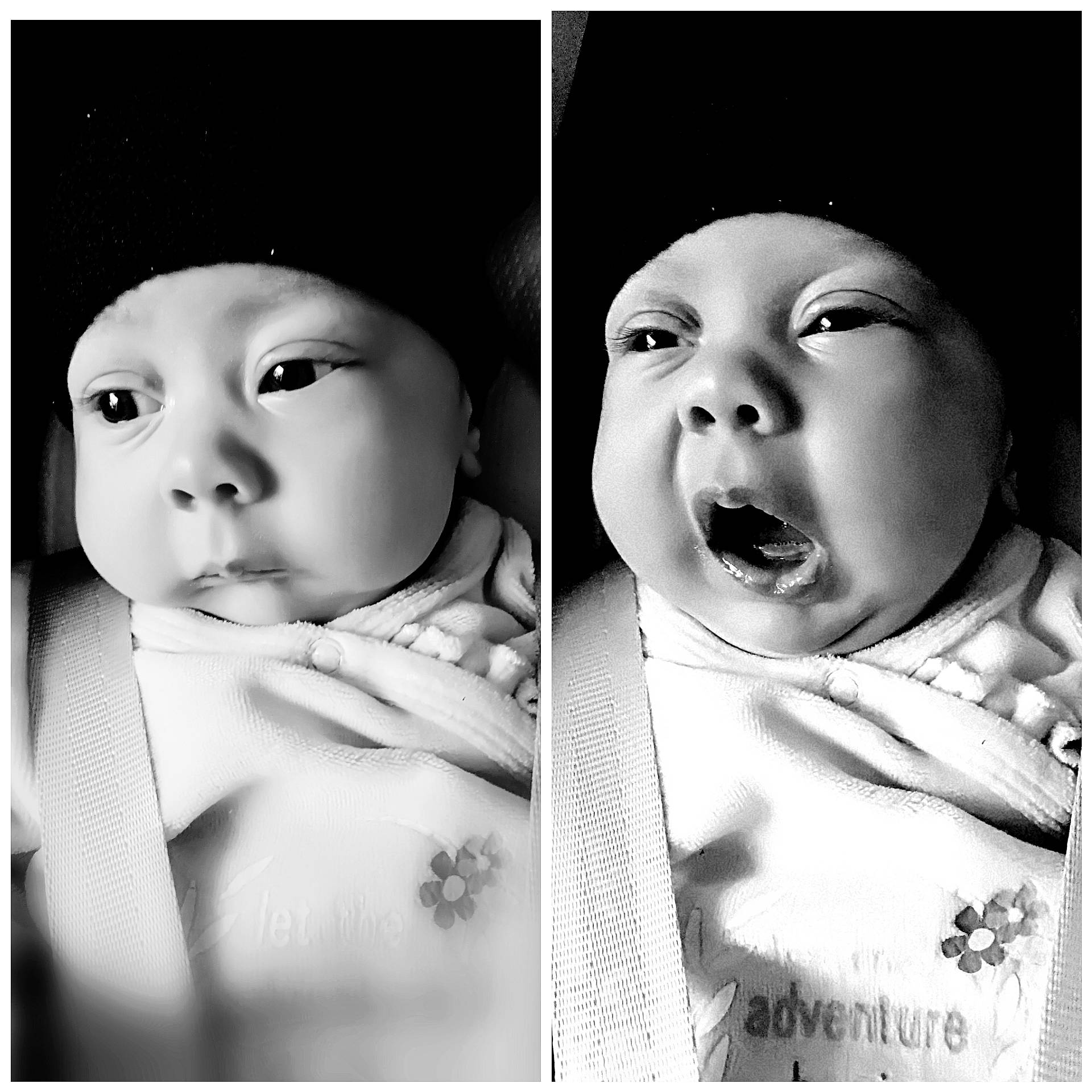Spencer a rejoint le concours — aidez-le/la à gagner de superbes lots ! baby, black_and_white, cheek, child, face, facial_expression, head, headwear, lip, monochrome, monochrome_photography, mouth, nose, person, photograph, photography, portrait, portrait_photography, skin, smile