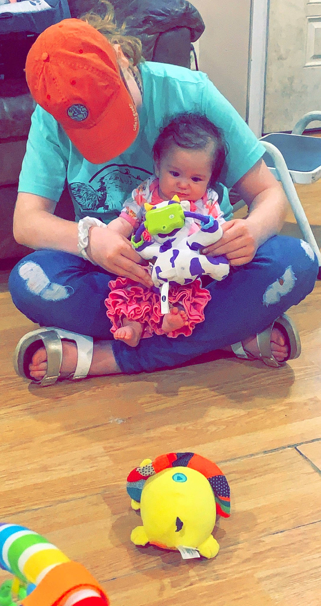 Reagan joined the competition — help win amazing prizes! baby, baby_toddler_clothing, blue, child, comfort, flooring, fun, green, happy, leisure, people, person, photograph, product, red, sharing, snapshot, toddler, toy, white